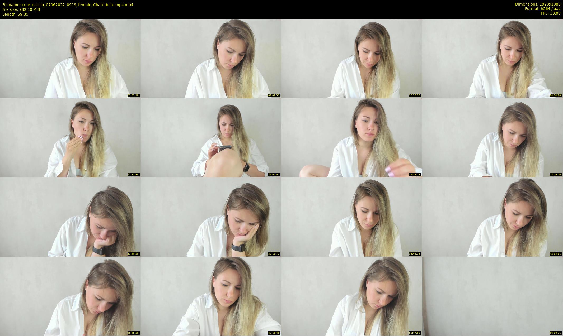 cute_darina — 60 minute Chaturbate female cam show recording, 1080p, Jun 7, 2022