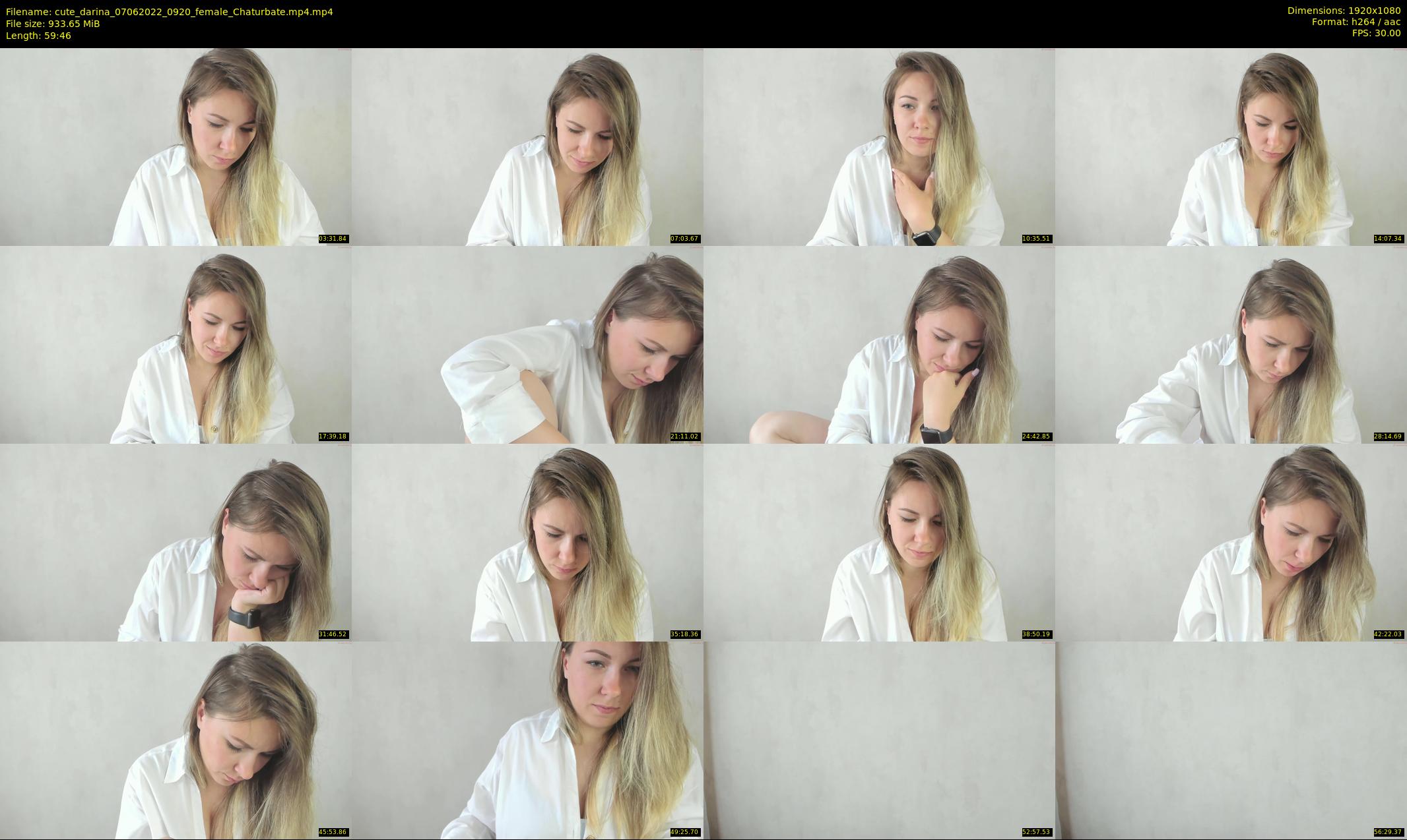 cute_darina — 60 minute Chaturbate female cam show recording, 1080p, Jun 7, 2022