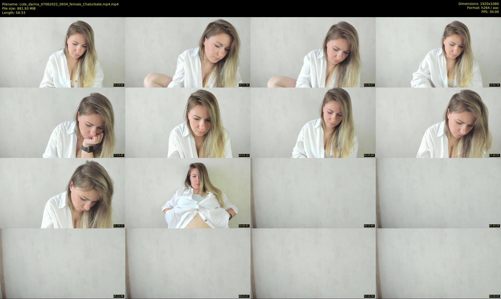 cute_darina — 59 minute Chaturbate female cam show recording, 1080p, Jun 7, 2022