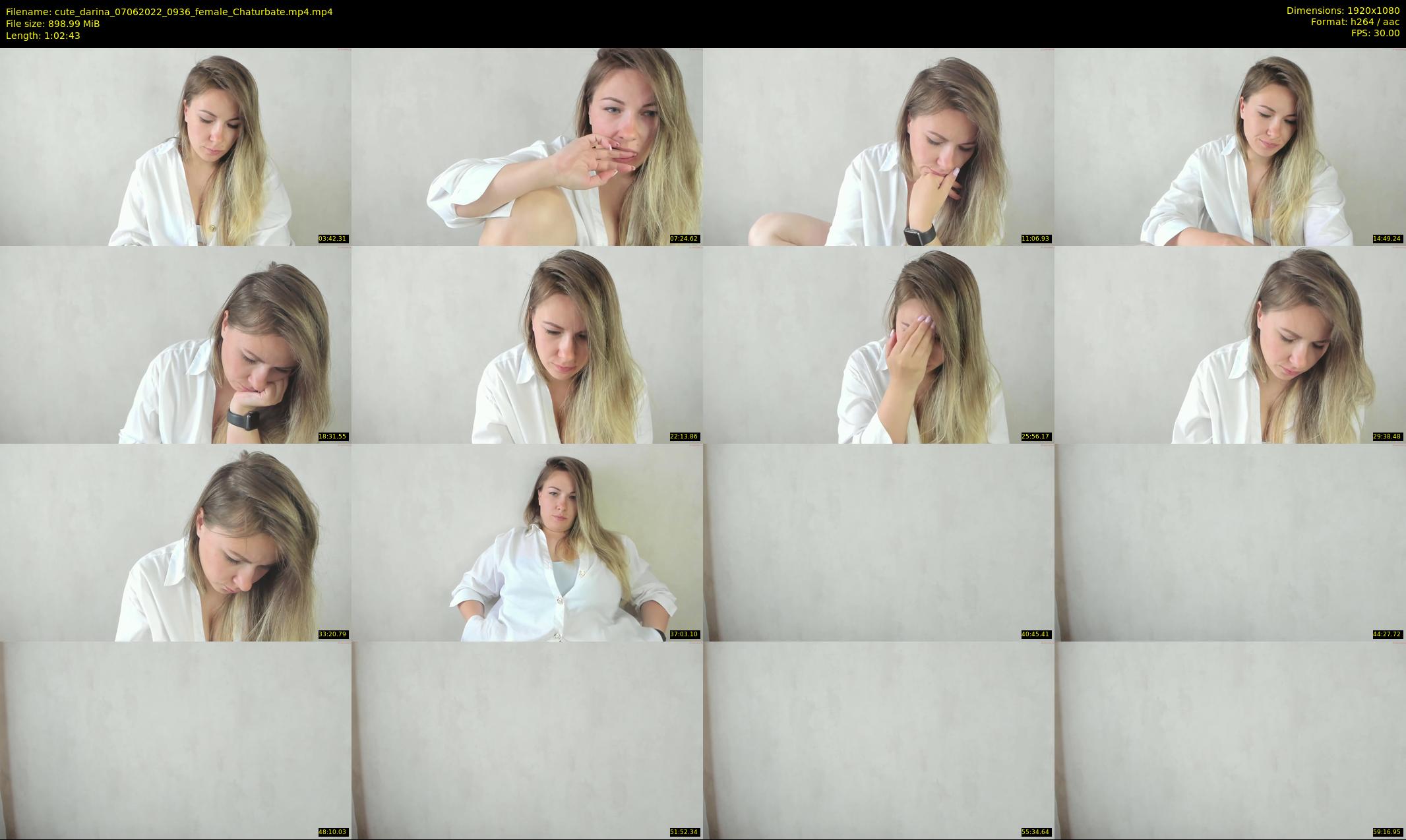 cute_darina — 63 minute Chaturbate female cam show recording, 1080p, Jun 7, 2022