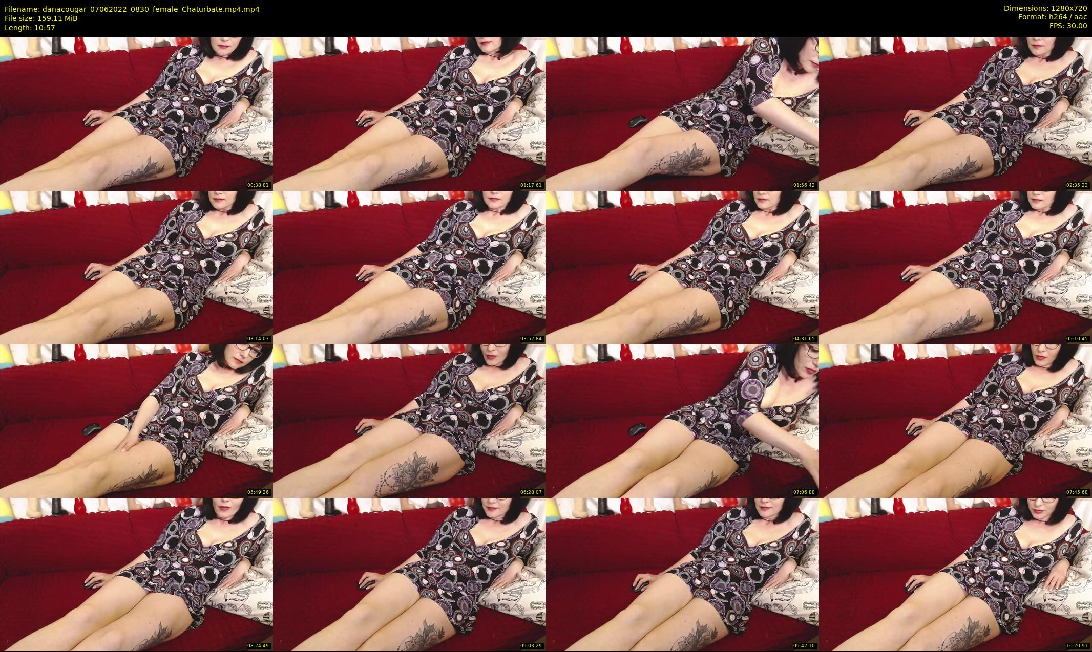 danacougar — 11 minute Chaturbate female cam show recording, 720p, Jun 7, 2022