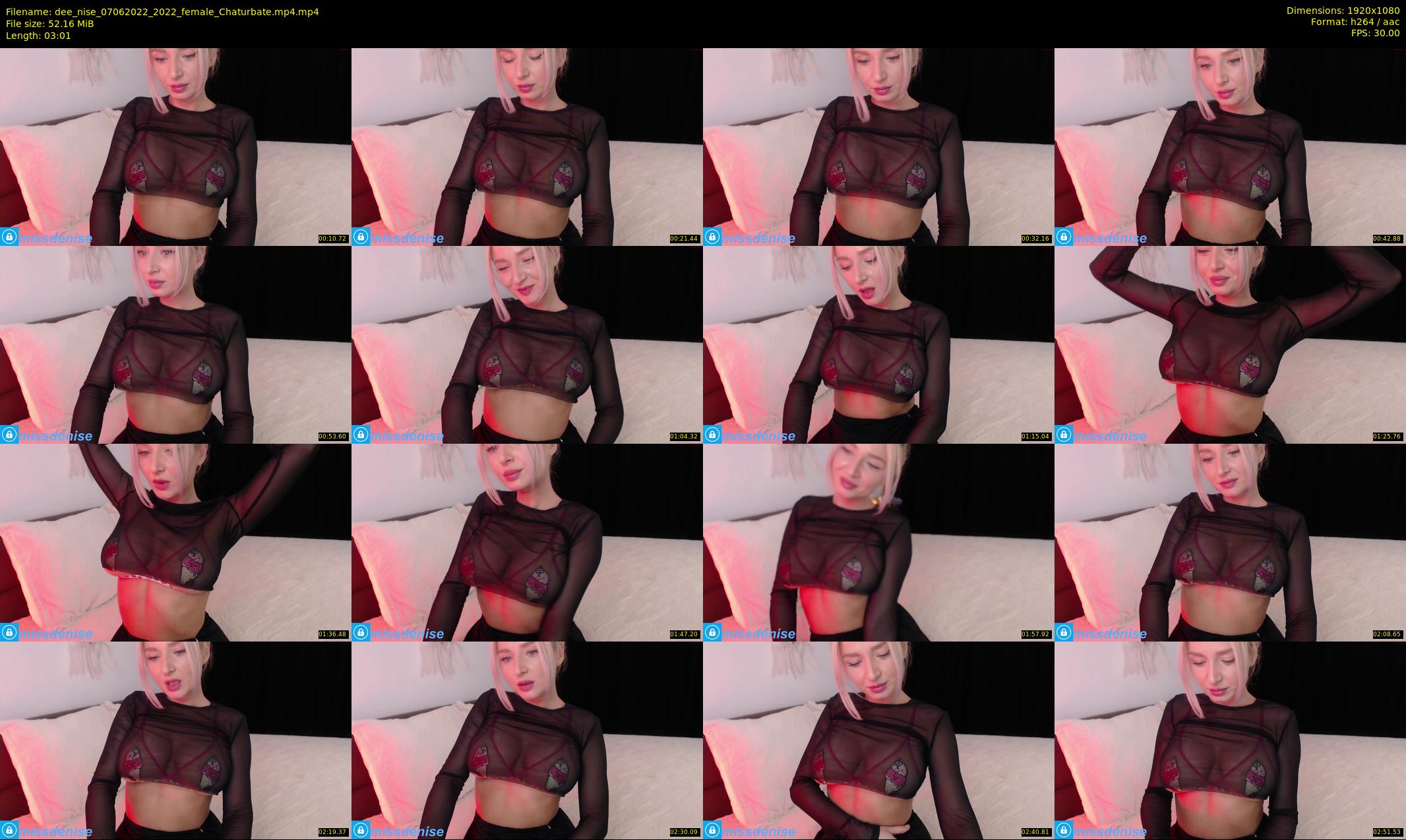 dee_nise — 4 minute Chaturbate female cam show recording, 1080p, Jun 7, 2022