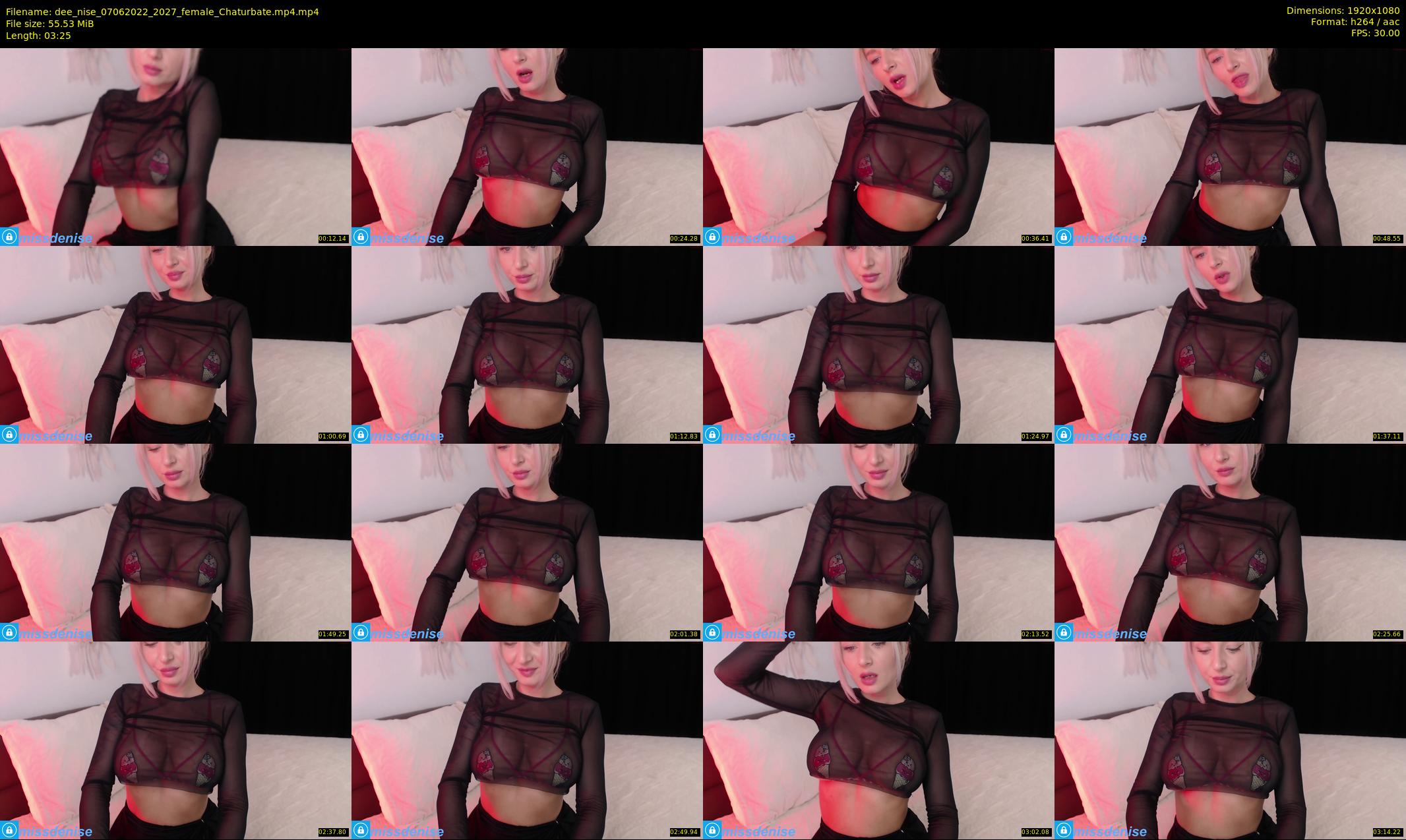 dee_nise — 4 minute Chaturbate female cam show recording, 1080p, Jun 7, 2022