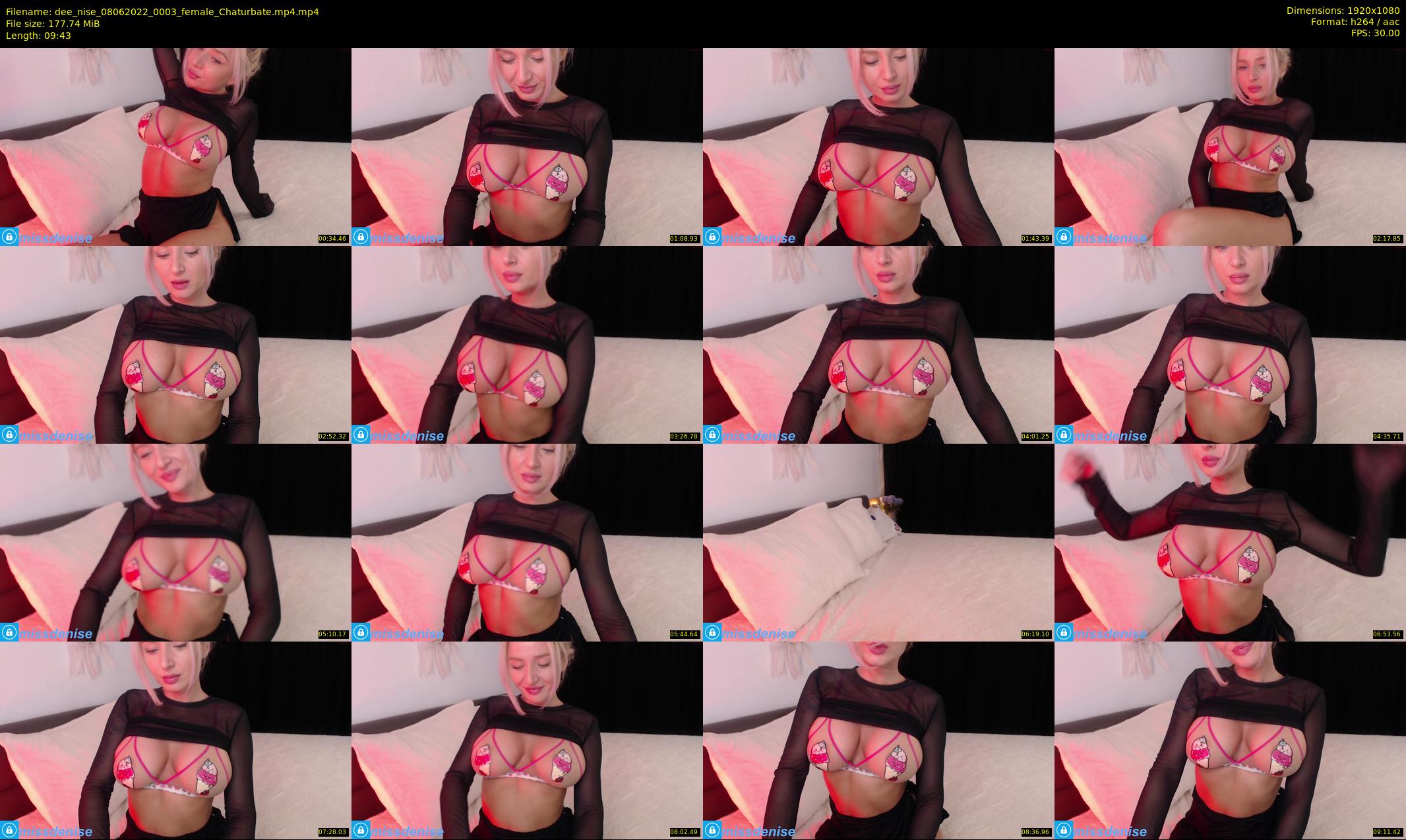 dee_nise — 10 minute Chaturbate female cam show recording, 1080p, Jun 8, 2022