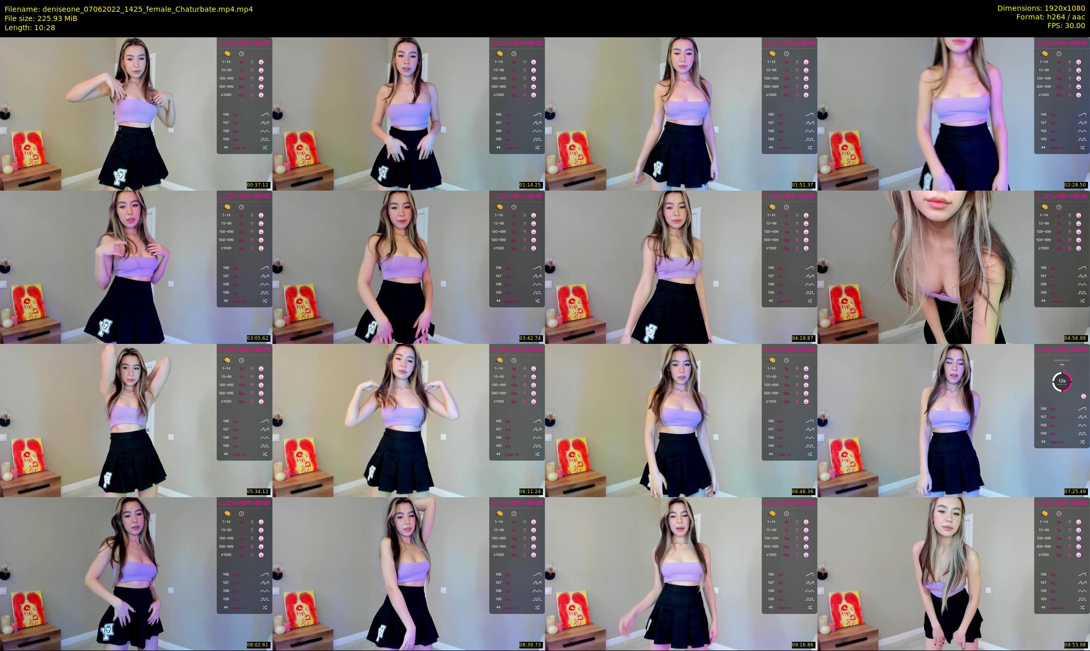 deniseone — 11 minute Chaturbate female cam show recording, 1080p, Jun 7, 2022