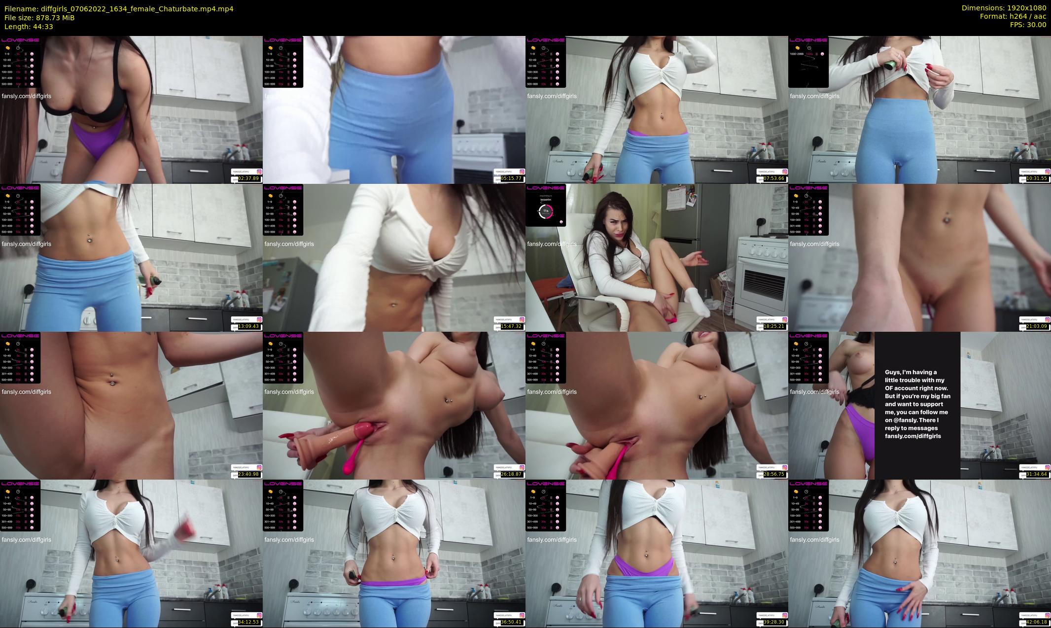 diffgirls — 45 minute Chaturbate female cam show recording, 1080p, Jun 7, 2022