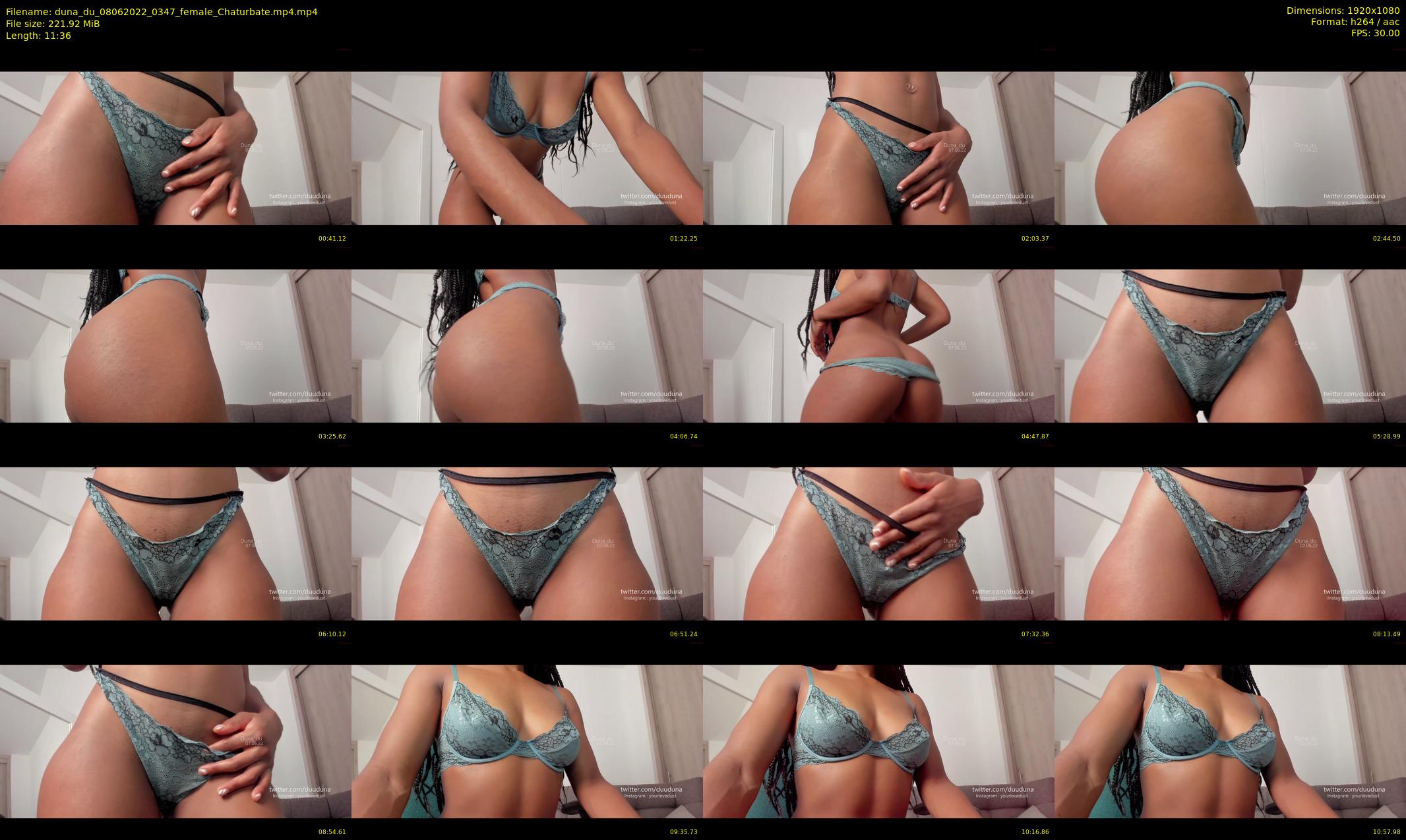 duna_du — 12 minute Chaturbate female cam show recording, 1080p, Jun 8, 2022