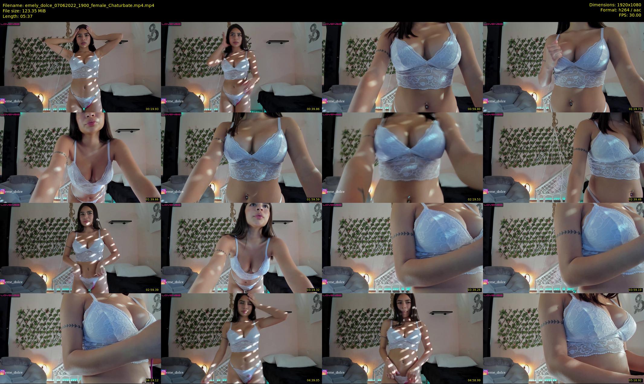 emely_dolce — 6 minute Chaturbate female cam show recording, 1080p, Jun 7, 2022