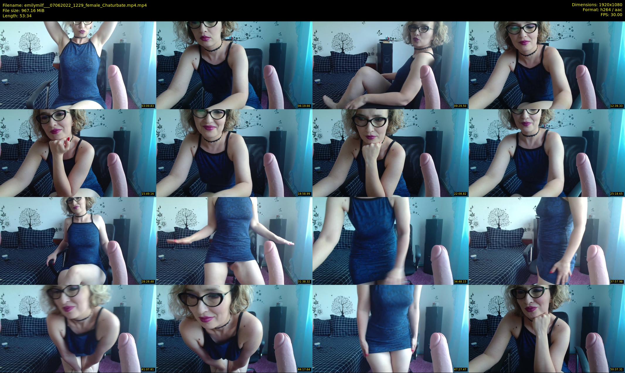 emilymilf__ — 54 minute Chaturbate female cam show recording, 1080p, Jun 7, 2022