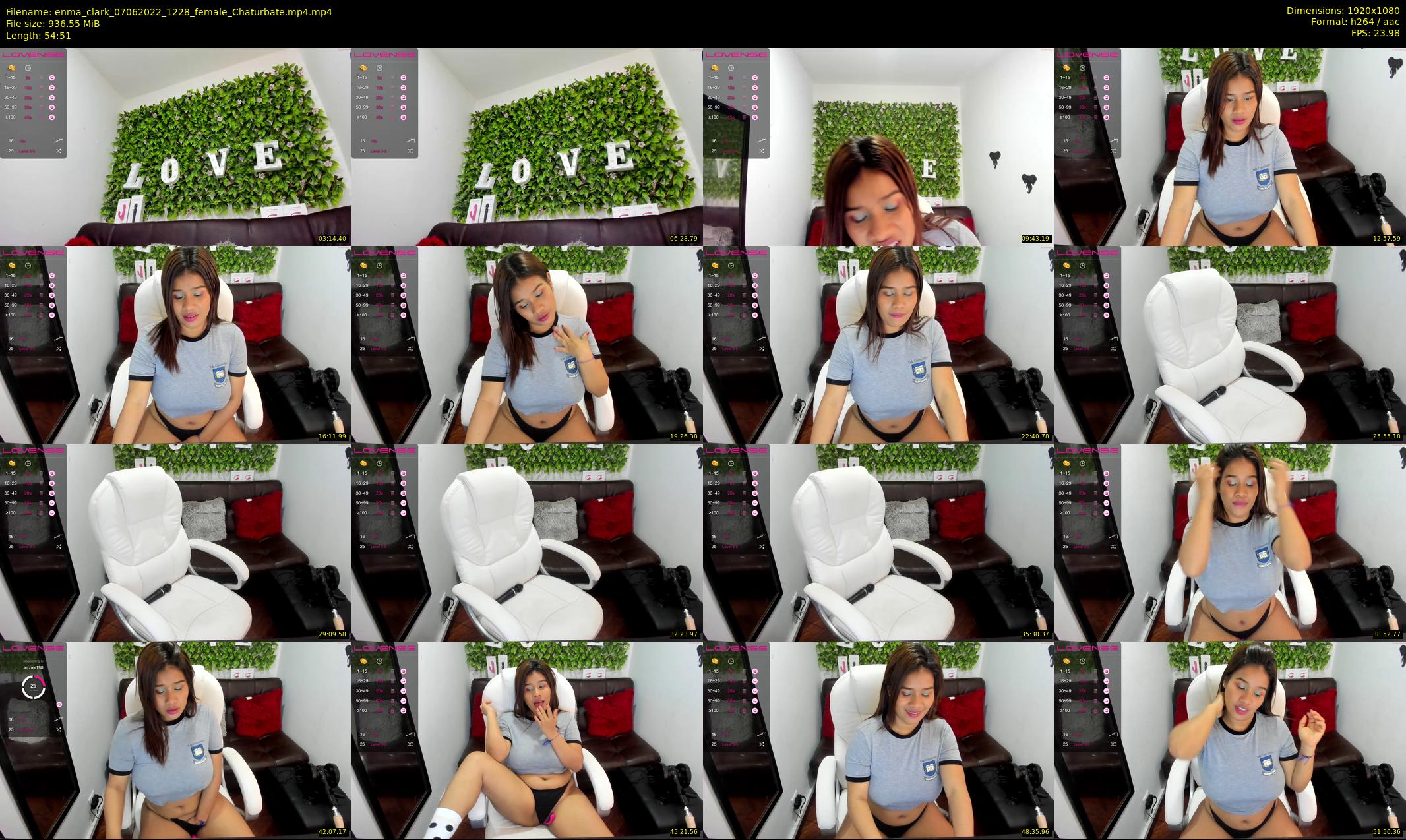 enma_clark — 55 minute Chaturbate female cam show recording, 1080p, Jun 7, 2022