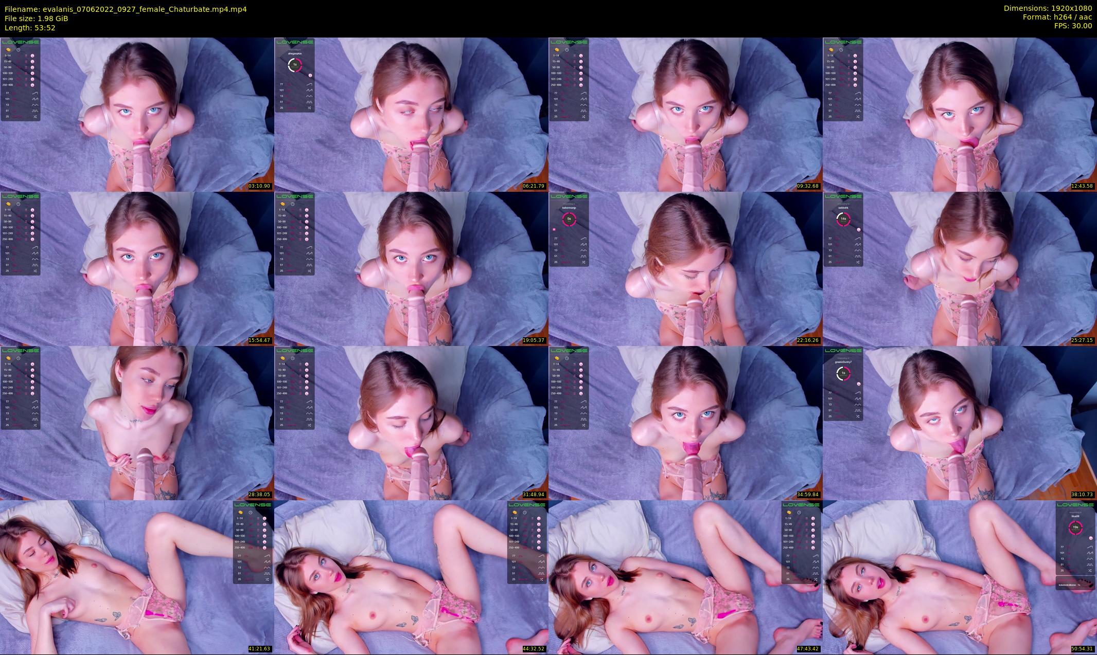 evalanis — 54 minute Chaturbate couple cam show recording, 1080p, Jun 7, 2022