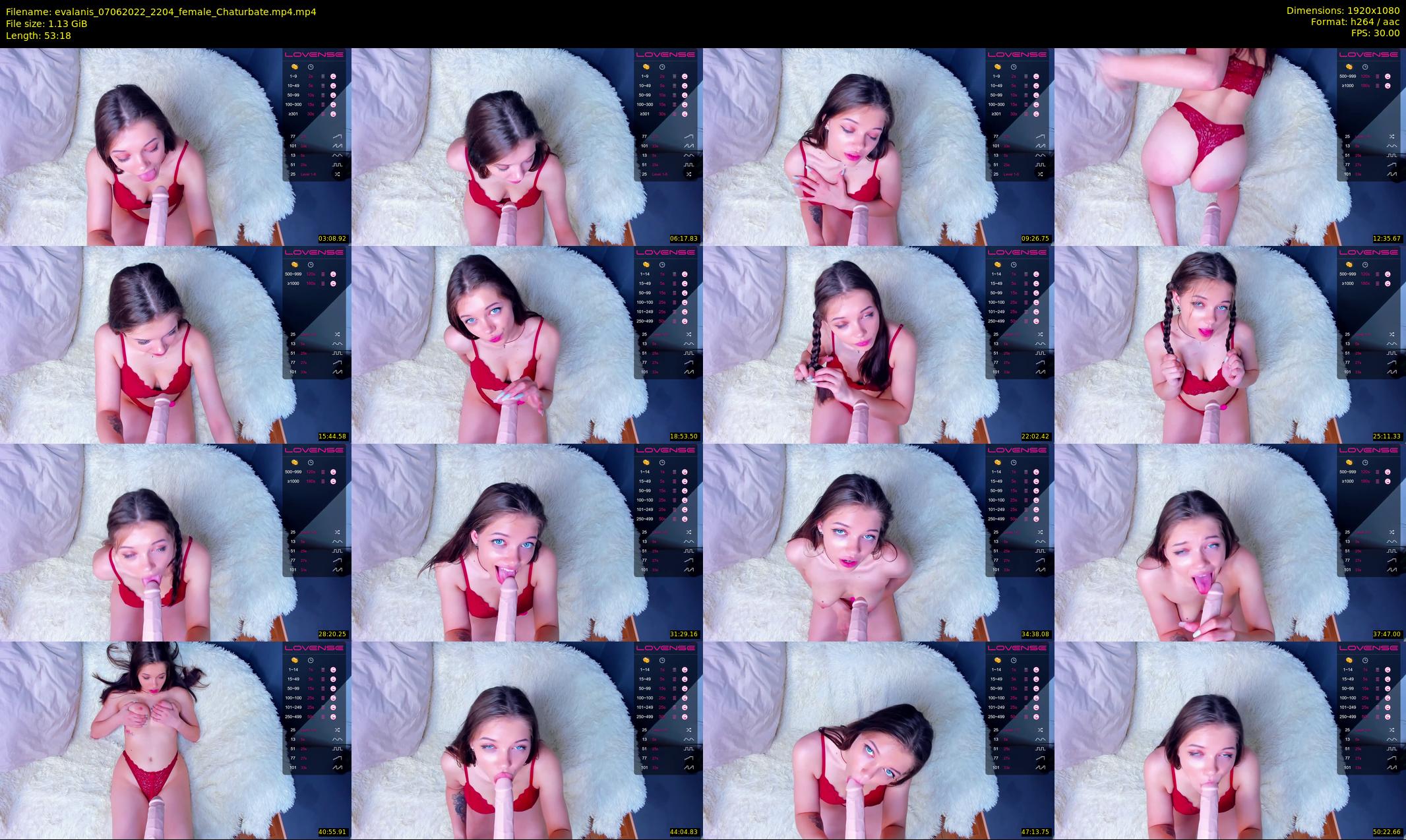 evalanis — 54 minute Chaturbate couple cam show recording, 1080p, Jun 7, 2022