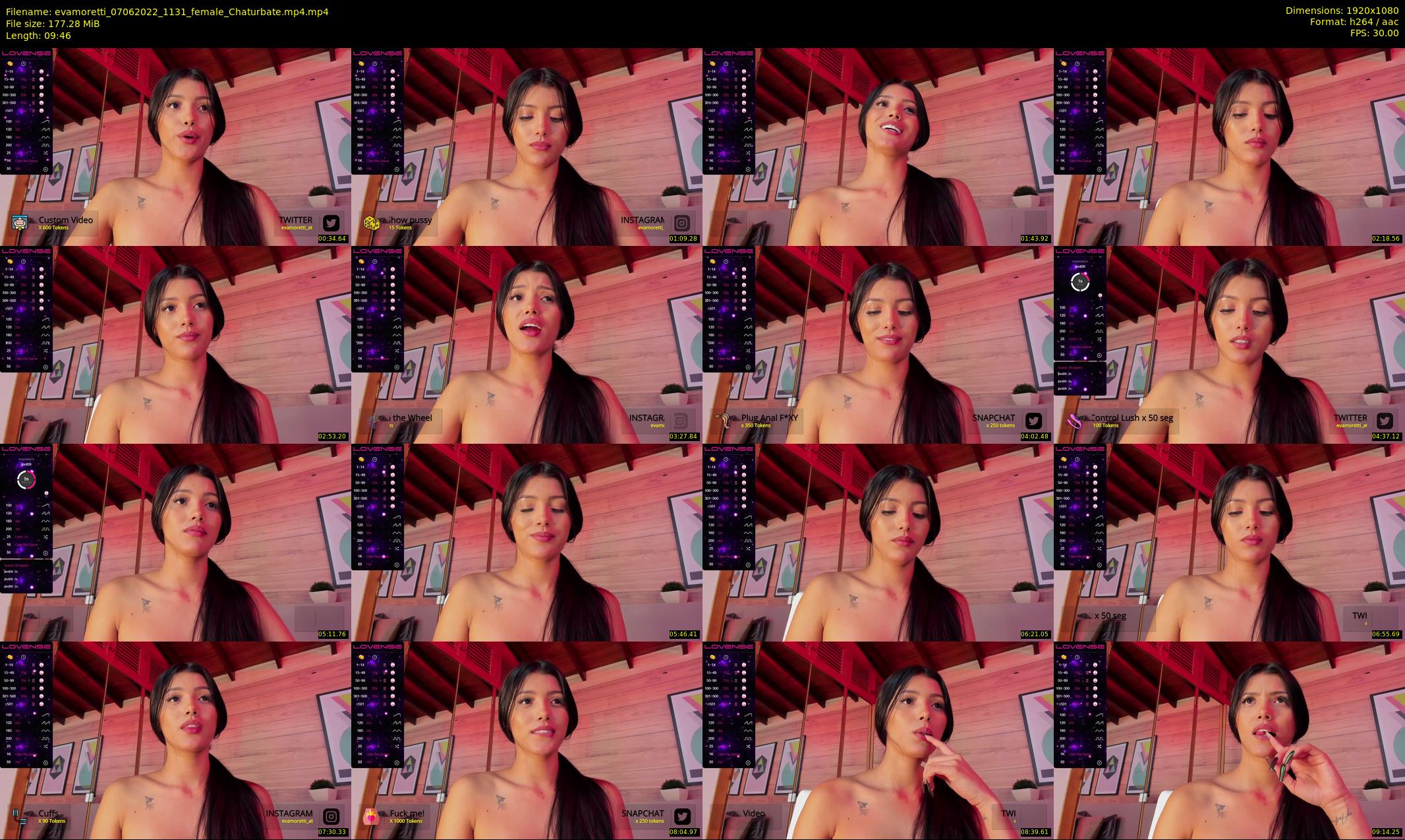 evamoretti — 10 minute Chaturbate female cam show recording, 1080p, Jun 7, 2022