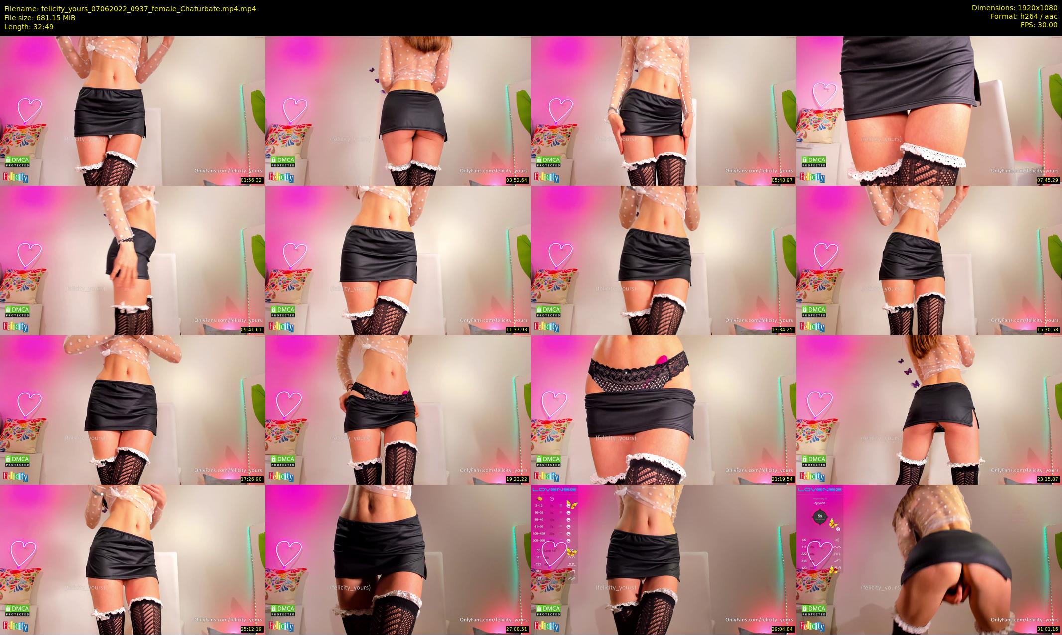 felicity_yours — 33 minute Chaturbate female cam show recording, 1080p, Jun 7, 2022