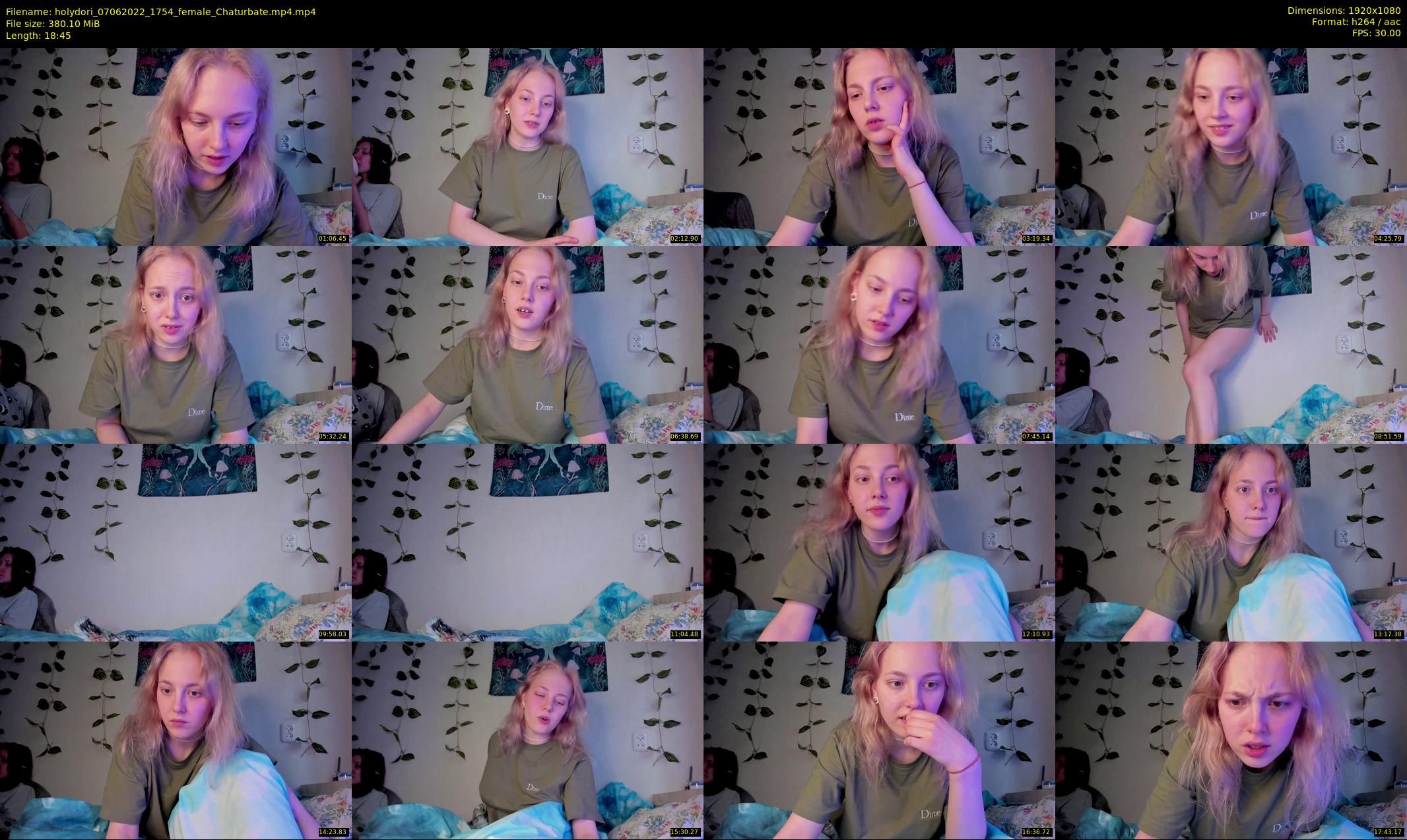 holydori — 19 minute Chaturbate female cam show recording, 1080p, Jun 7, 2022