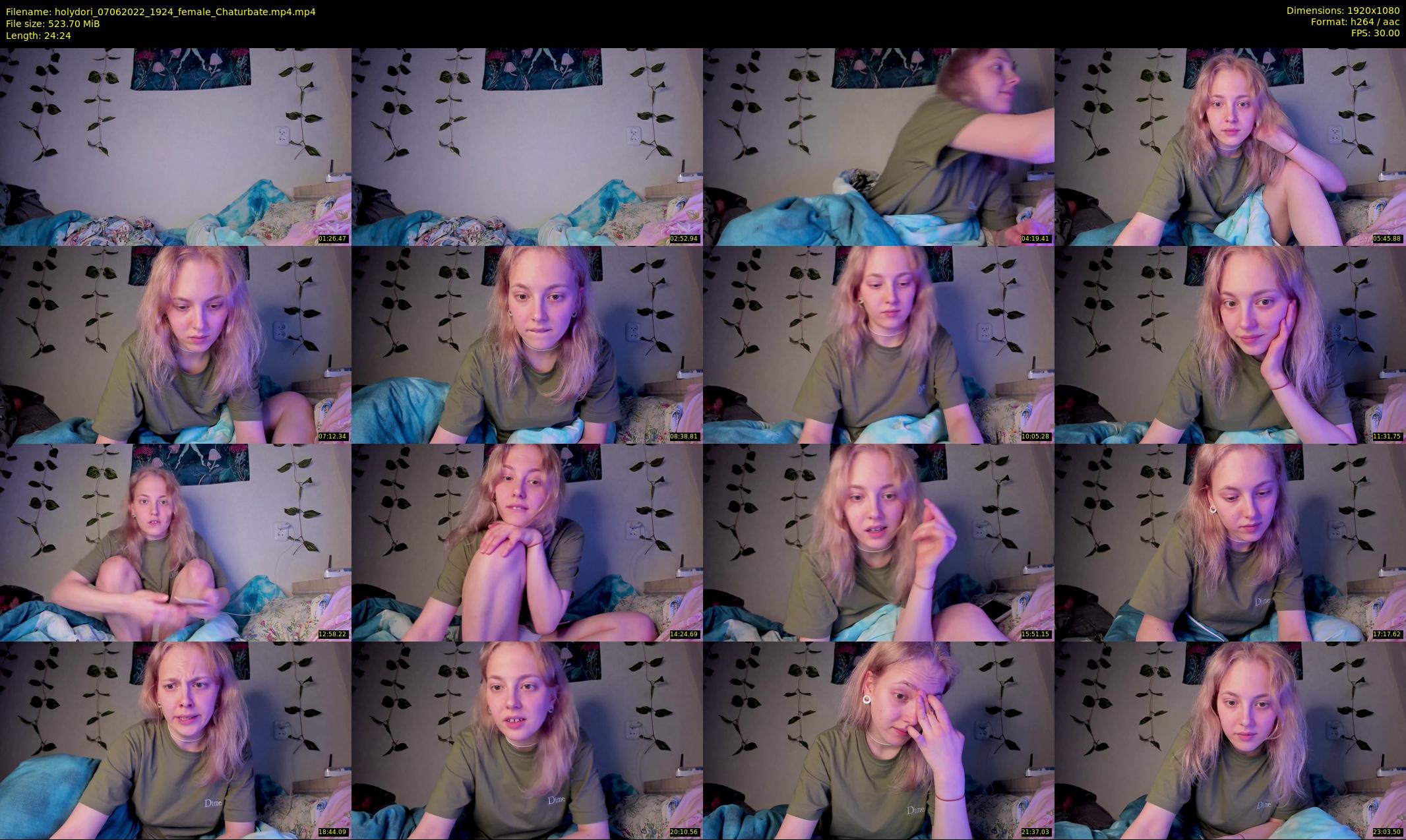 holydori — 25 minute Chaturbate female cam show recording, 1080p, Jun 7, 2022