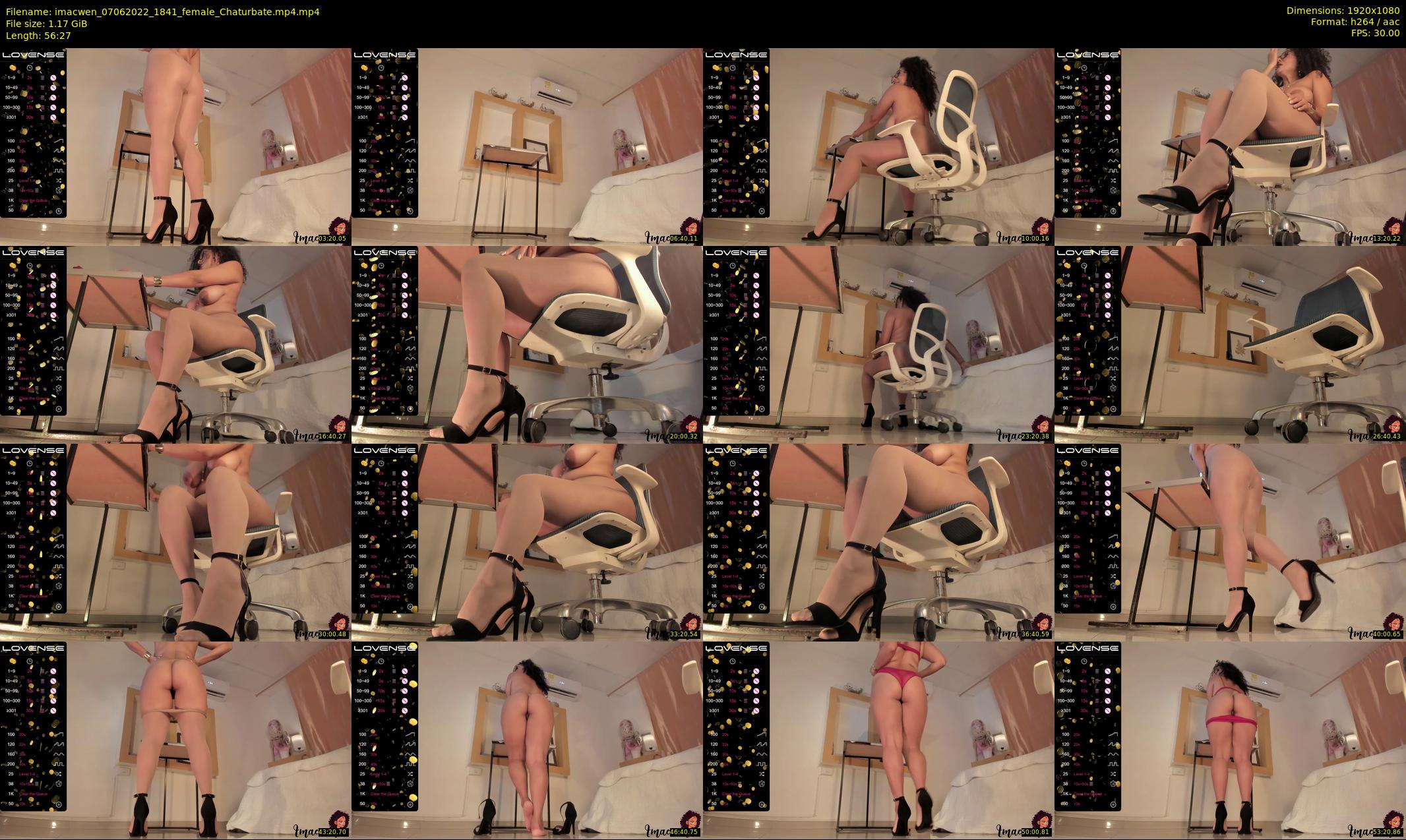 imacwen — 57 minute Chaturbate female cam show recording, 1080p, Jun 7, 2022