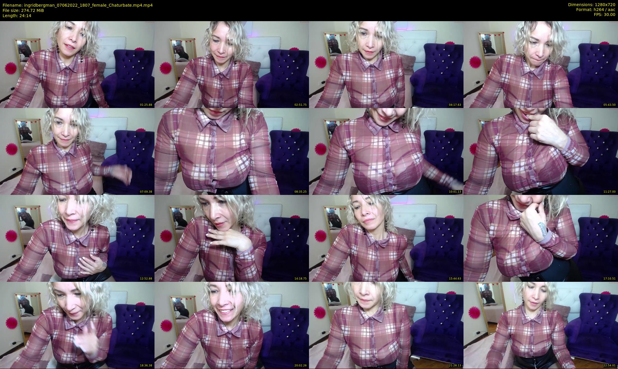 ingridbergman — 25 minute Chaturbate female cam show recording, 720p, Jun 7, 2022
