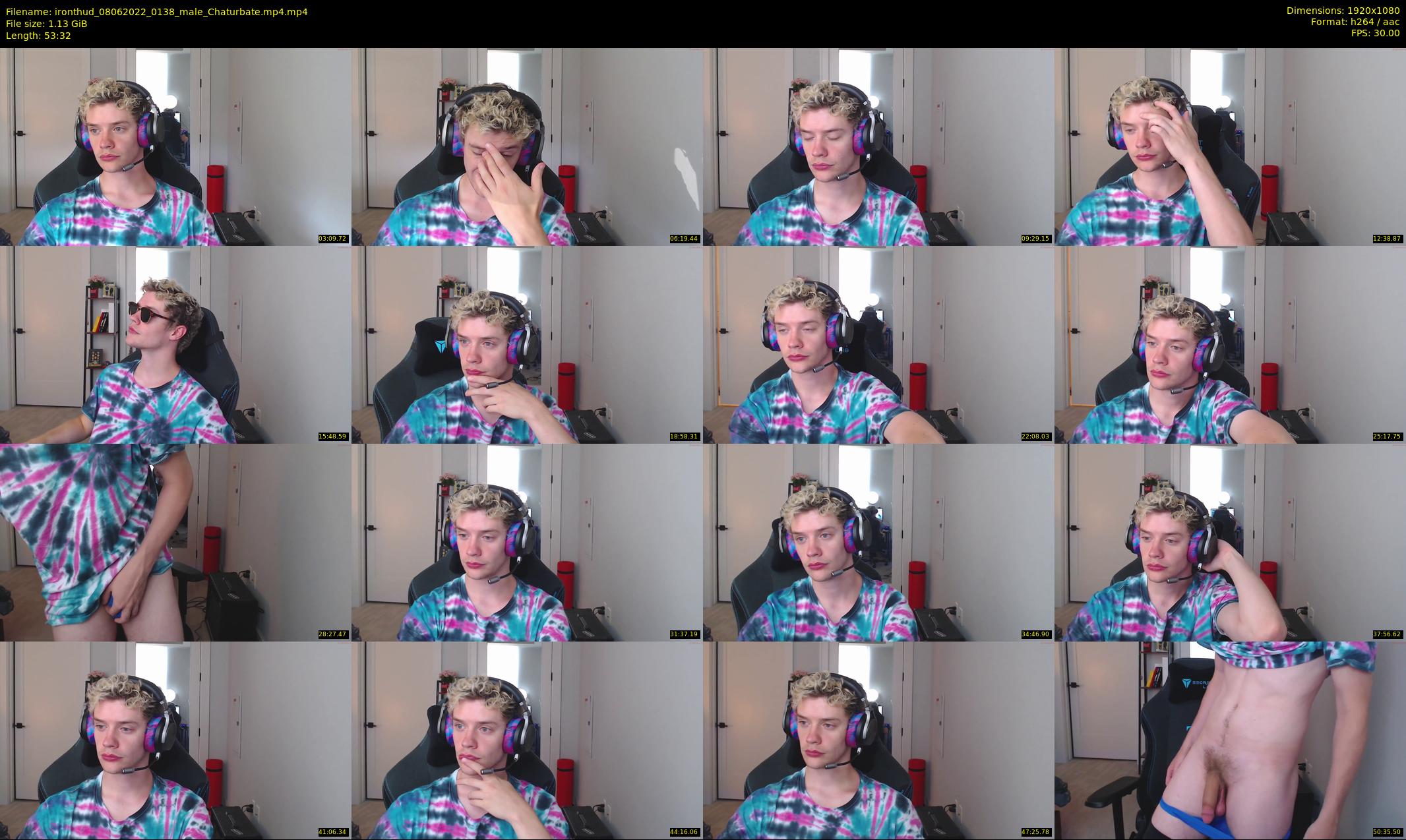 ironthud — 54 minute Chaturbate male cam show recording, 1080p, Jun 8, 2022