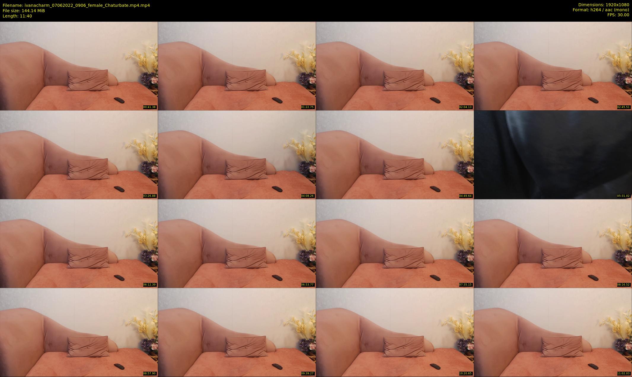 ivanacharm — 12 minute Chaturbate female cam show recording, 1080p, Jun 7, 2022