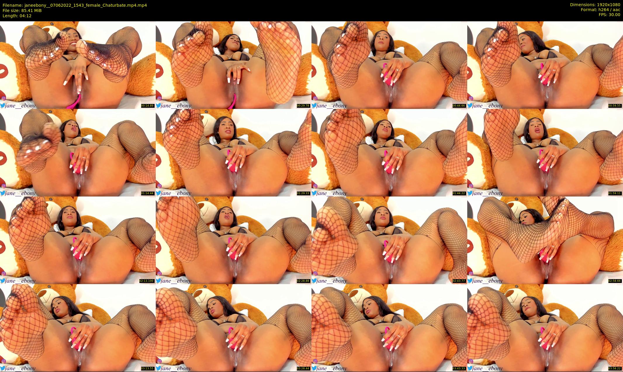 janeebony_ — 5 minute Chaturbate female cam show recording, 1080p, Jun 7, 2022