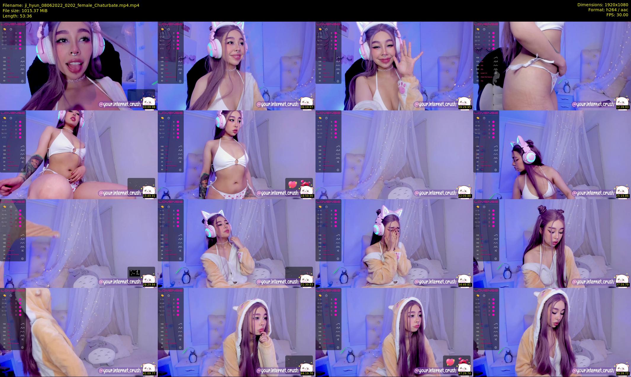 ji_hyun — 54 minute Chaturbate female cam show recording, 1080p, Jun 8, 2022