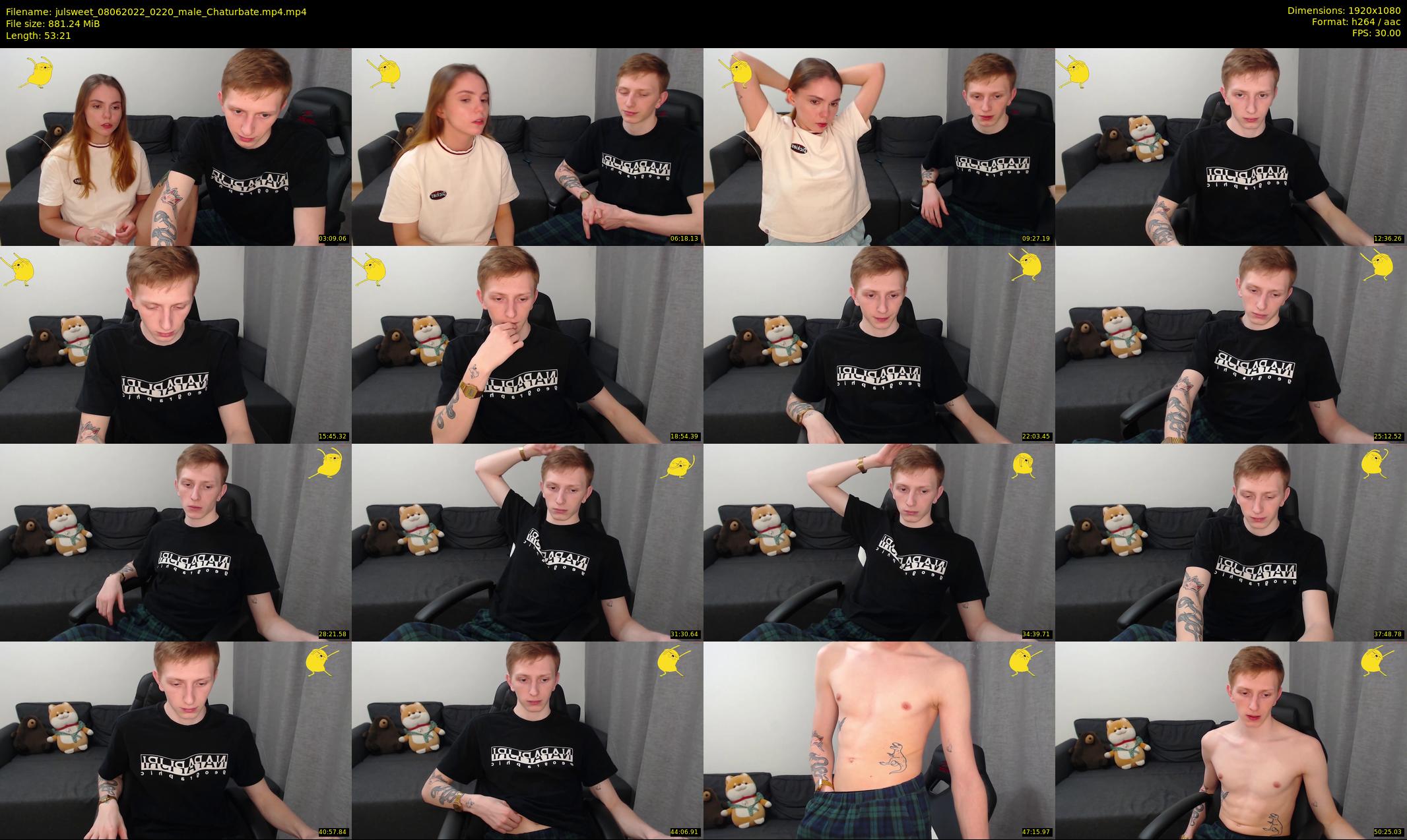 julsweet — 54 minute Chaturbate male cam show recording, 1080p, Jun 8, 2022