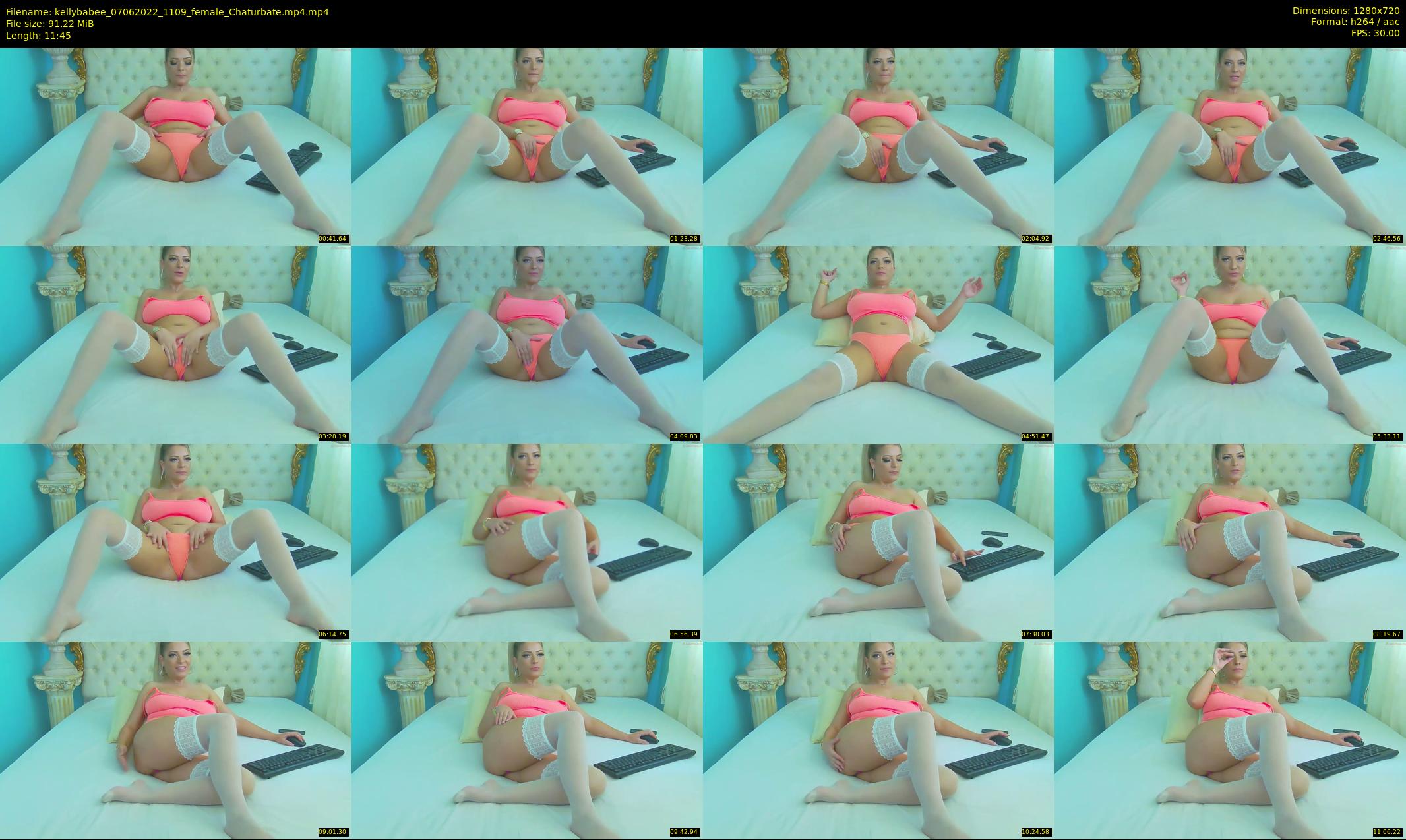 kellybabee — 12 minute Chaturbate female cam show recording, 720p, Jun 7, 2022