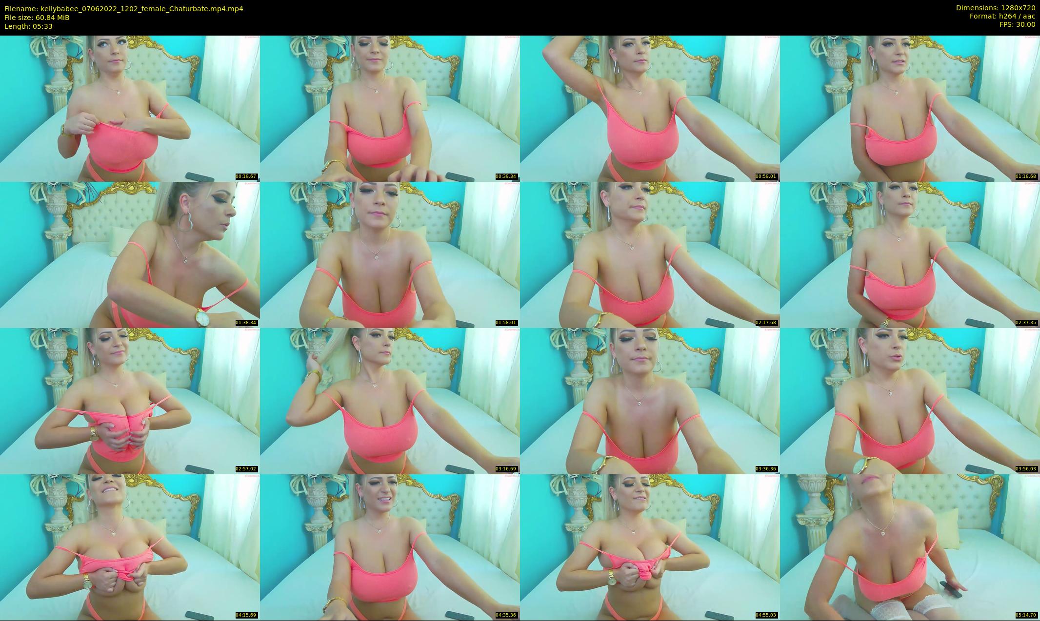 kellybabee — 6 minute Chaturbate female cam show recording, 720p, Jun 7, 2022