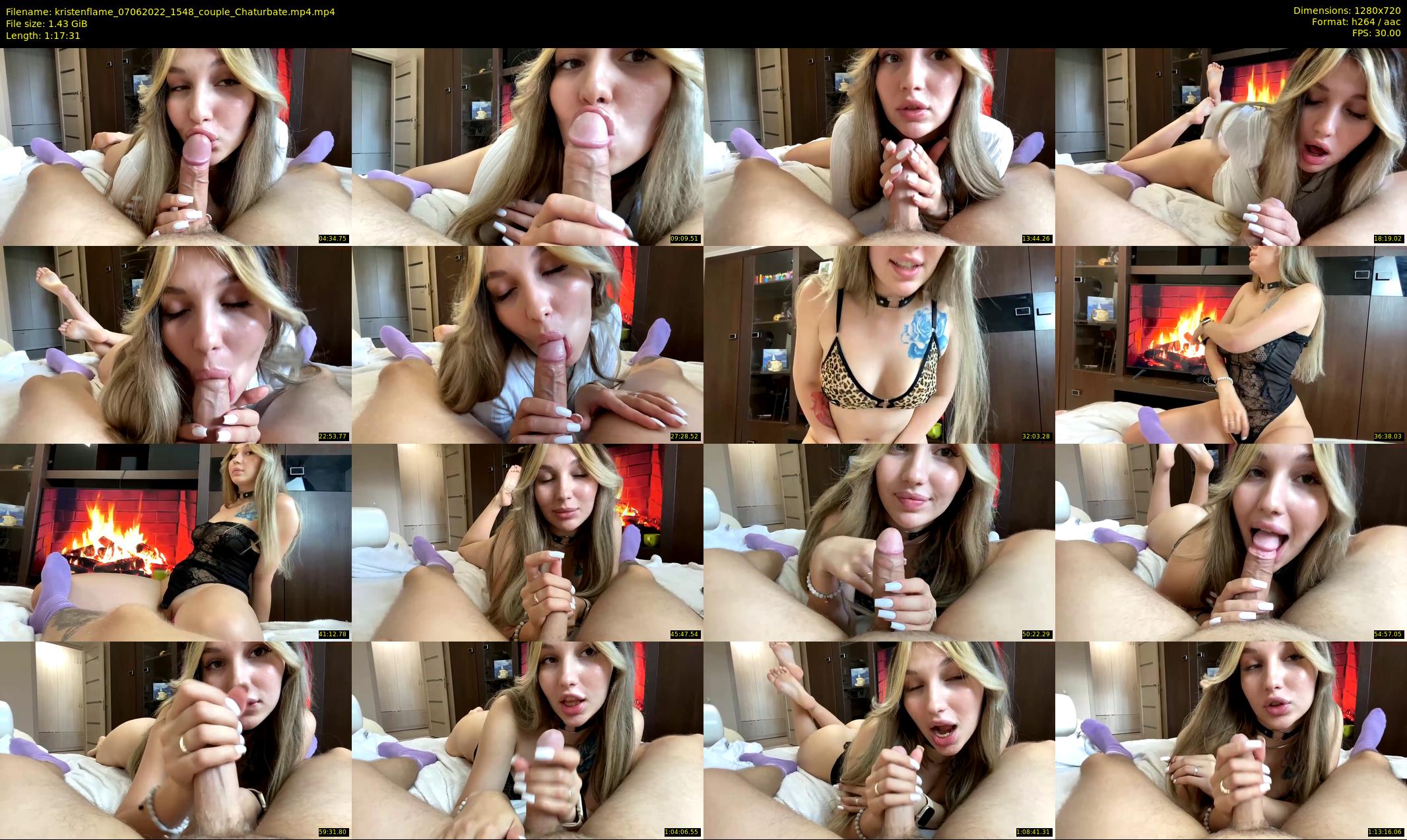 kristenflame — 78 minute Chaturbate couple cam show recording, 720p, Jun 7, 2022