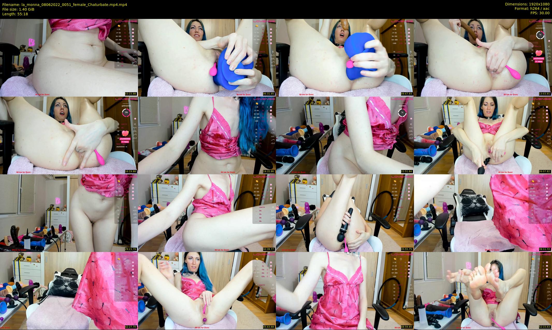 la_monna — 56 minute Chaturbate female cam show recording, 1080p, Jun 8, 2022