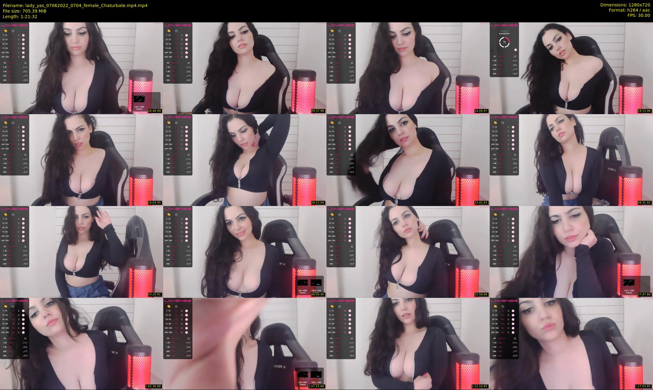 lady_yas — 82 minute Chaturbate female cam show recording, 720p, Jun 7, 2022