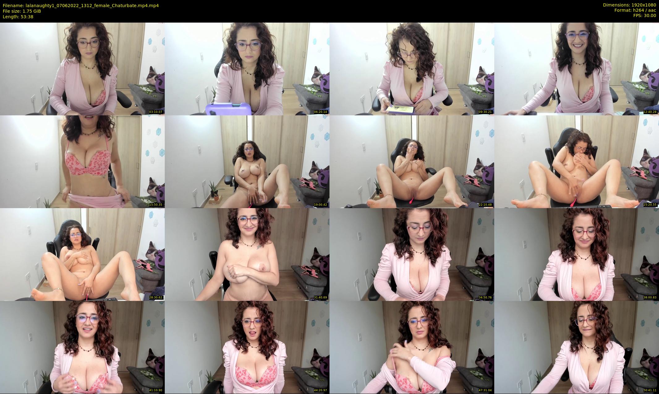 lalanaughty1 — 54 minute Chaturbate female cam show recording, 1080p, Jun 7, 2022