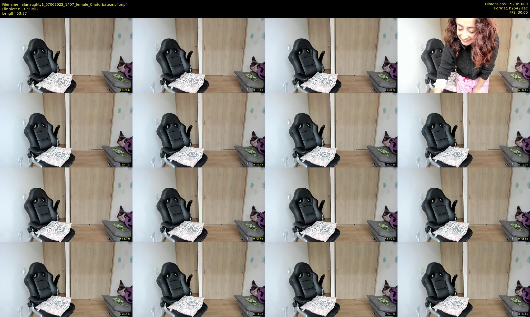 lalanaughty1 — 54 minute Chaturbate female cam show recording, 1080p, Jun 7, 2022