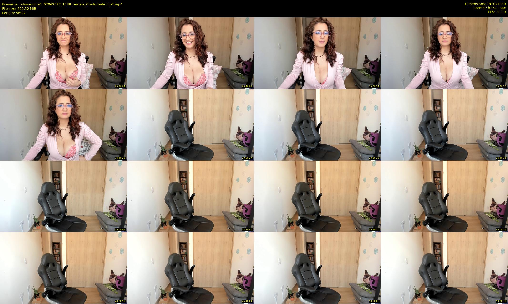 lalanaughty1 — 57 minute Chaturbate female cam show recording, 1080p, Jun 7, 2022