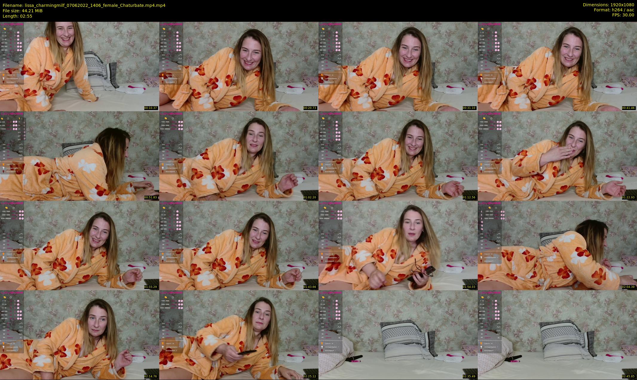 lissa_charmingmilf — 3 minute Chaturbate female cam show recording, 1080p, Jun 7, 2022