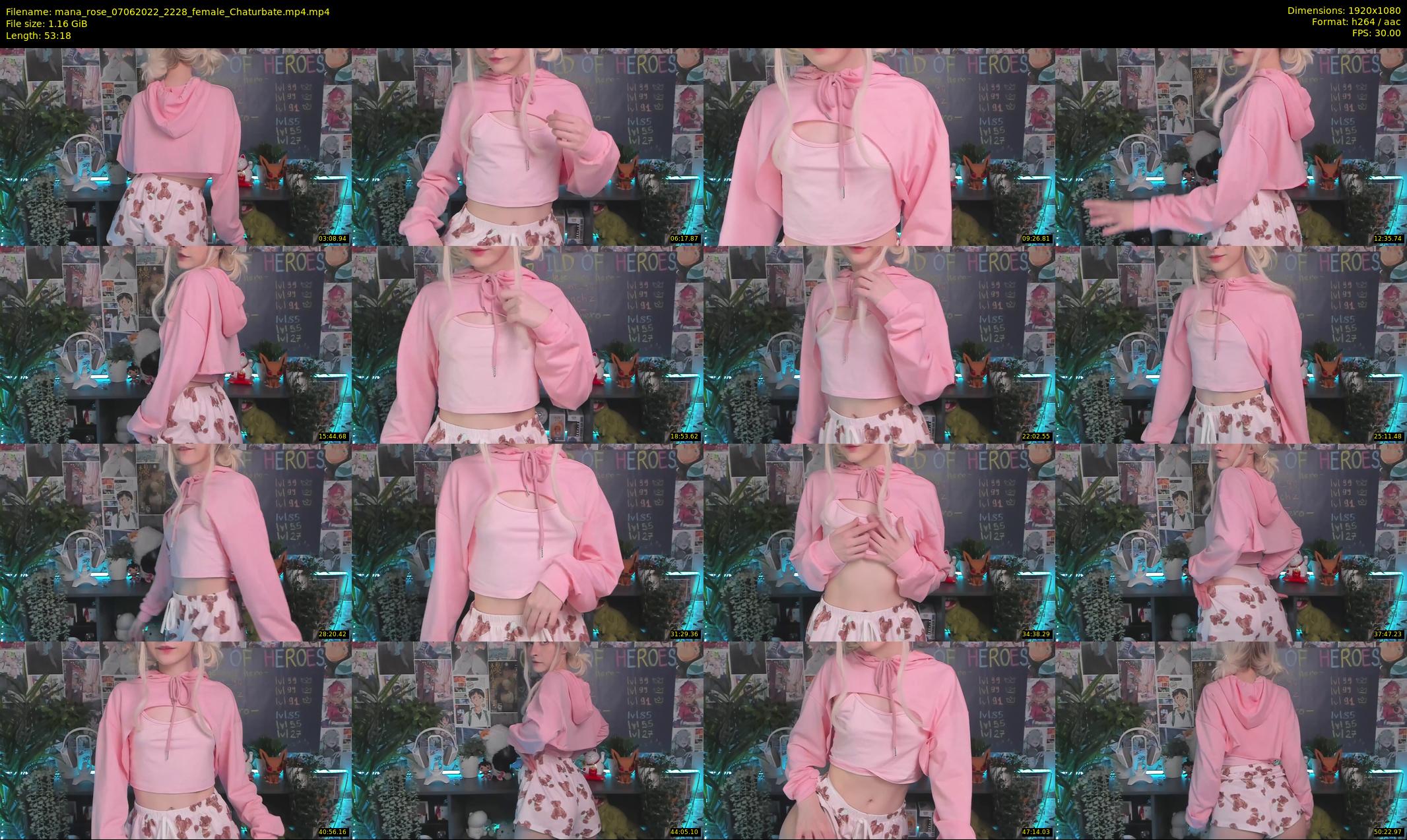 mana_rose — 54 minute Chaturbate female cam show recording, 1080p, Jun 7, 2022