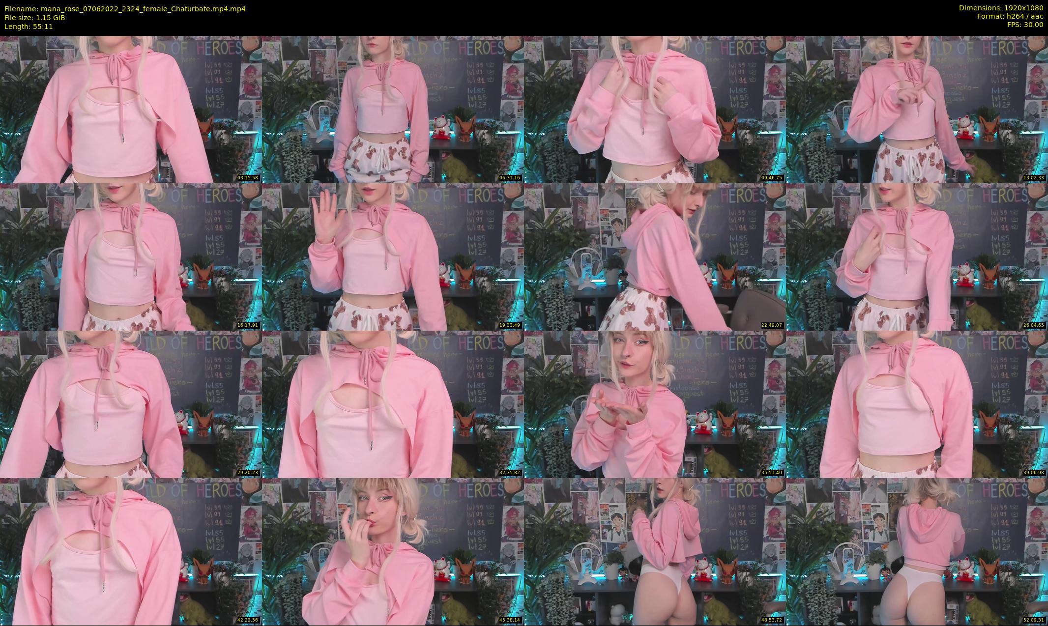 mana_rose — 56 minute Chaturbate female cam show recording, 1080p, Jun 7, 2022