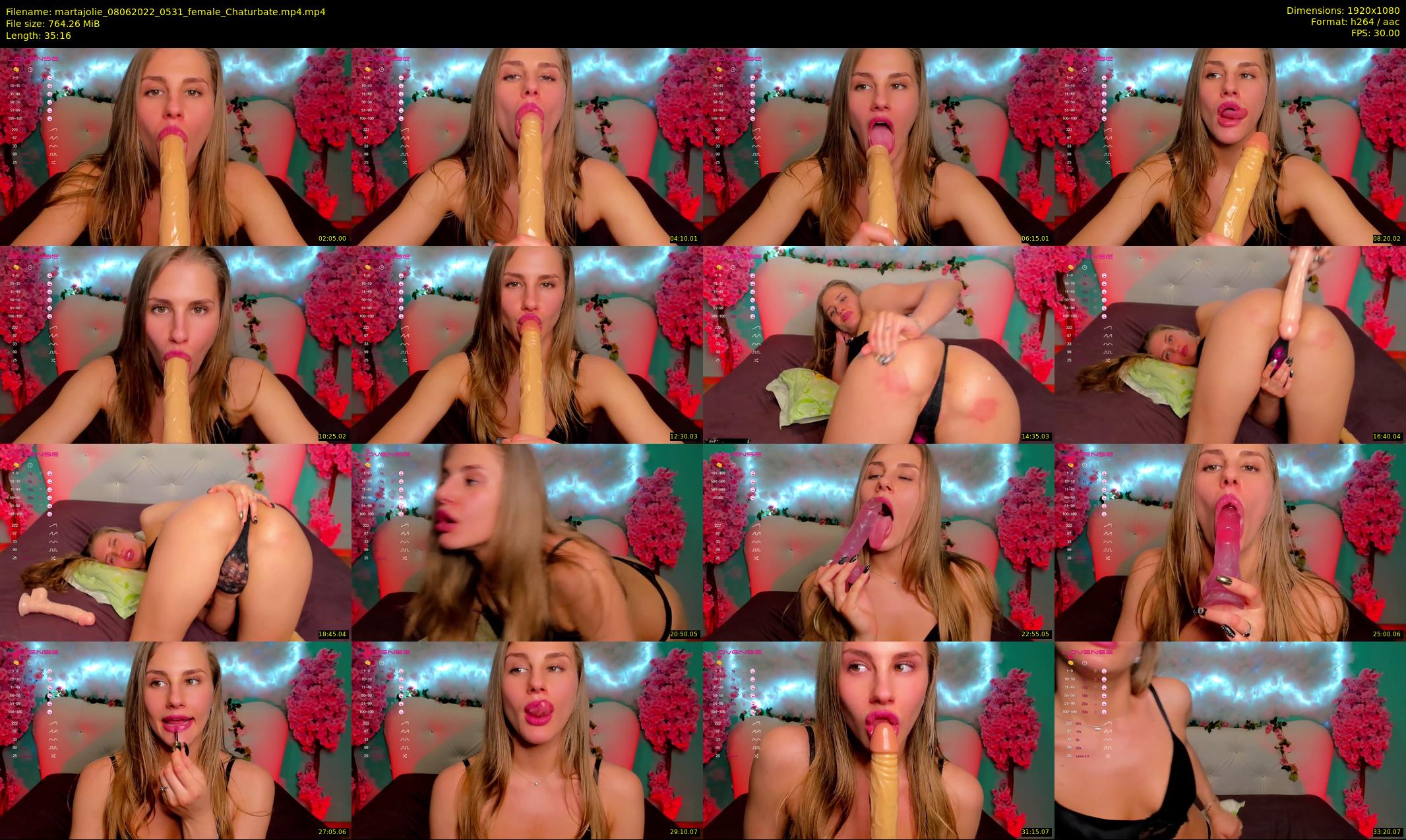 martajolie — 36 minute Chaturbate female cam show recording, 1080p, Jun 8, 2022