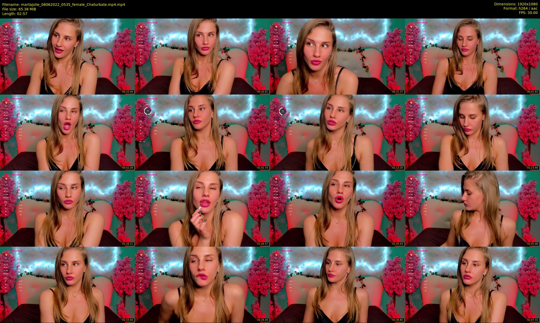martajolie — 3 minute Chaturbate female cam show recording, 1080p, Jun 8, 2022