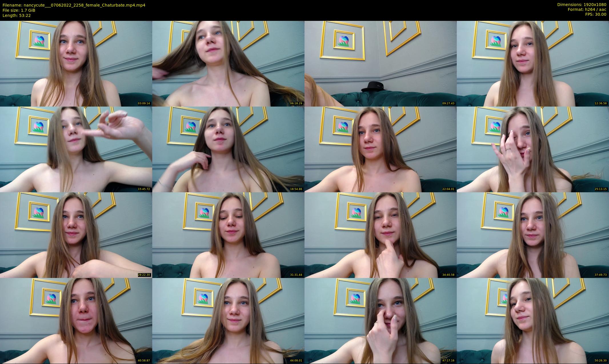nancycute__ — 54 minute Chaturbate female cam show recording, 1080p, Jun 7, 2022