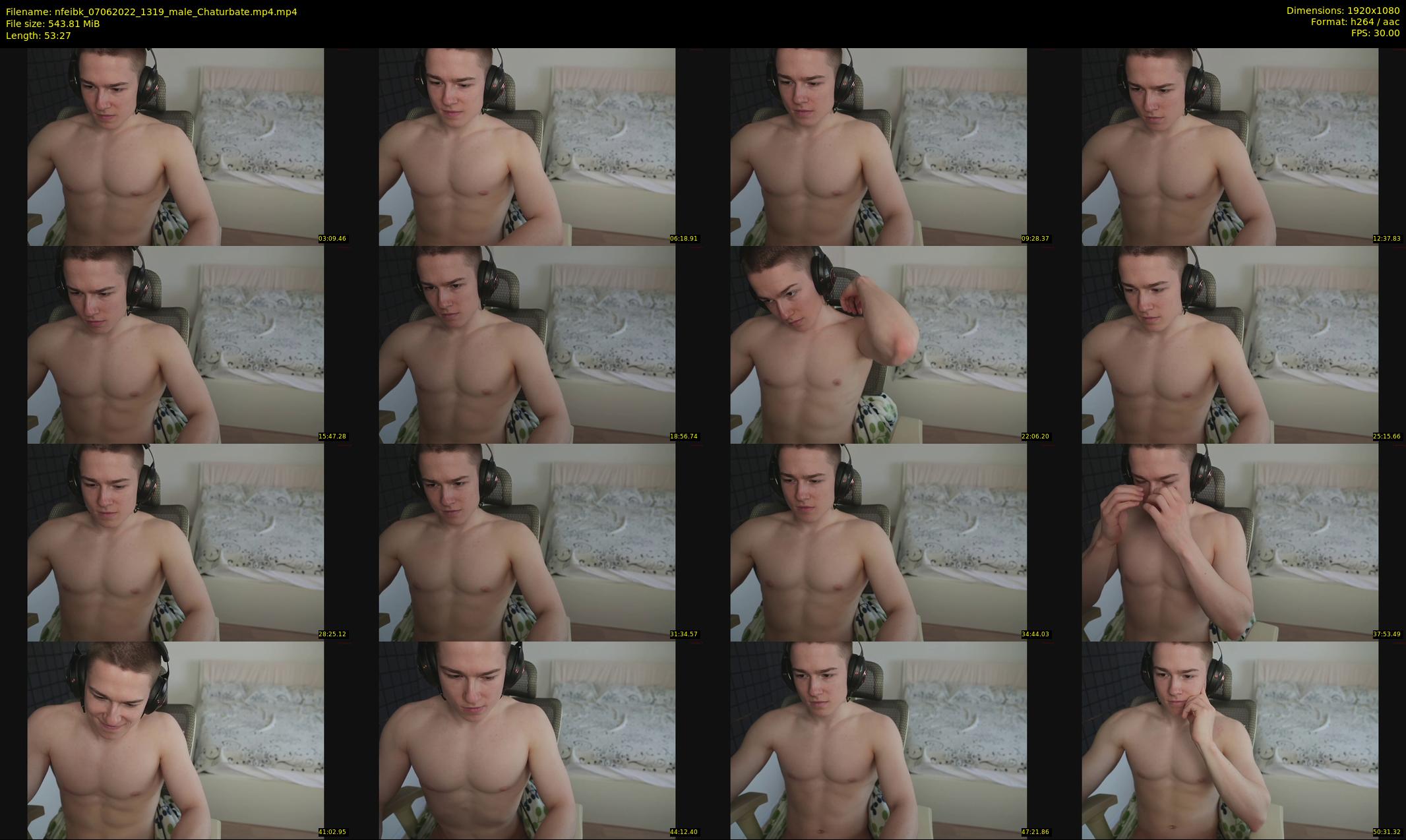 nfeibk — 54 minute Chaturbate male cam show recording, 1080p, Jun 7, 2022