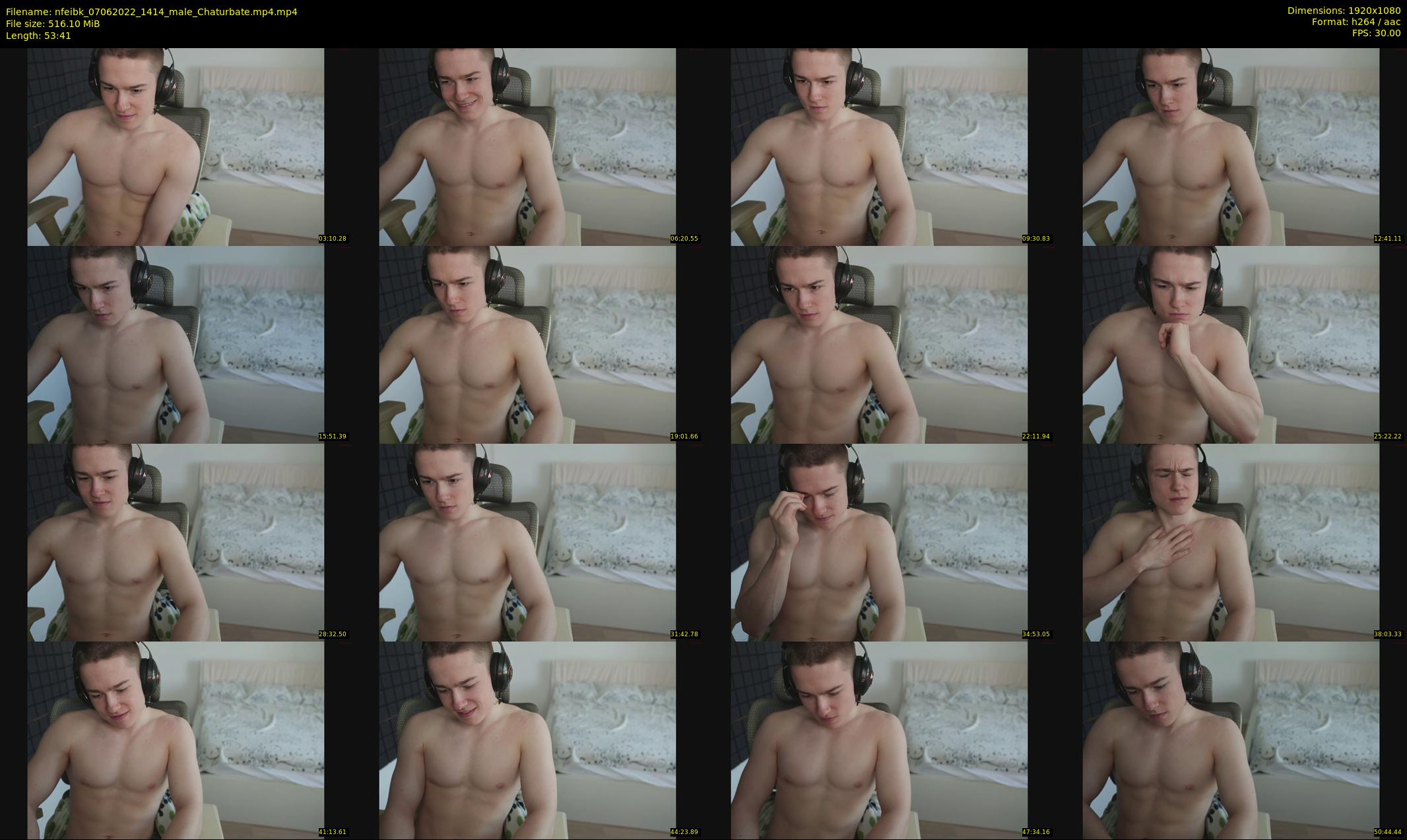 nfeibk — 54 minute Chaturbate male cam show recording, 1080p, Jun 7, 2022