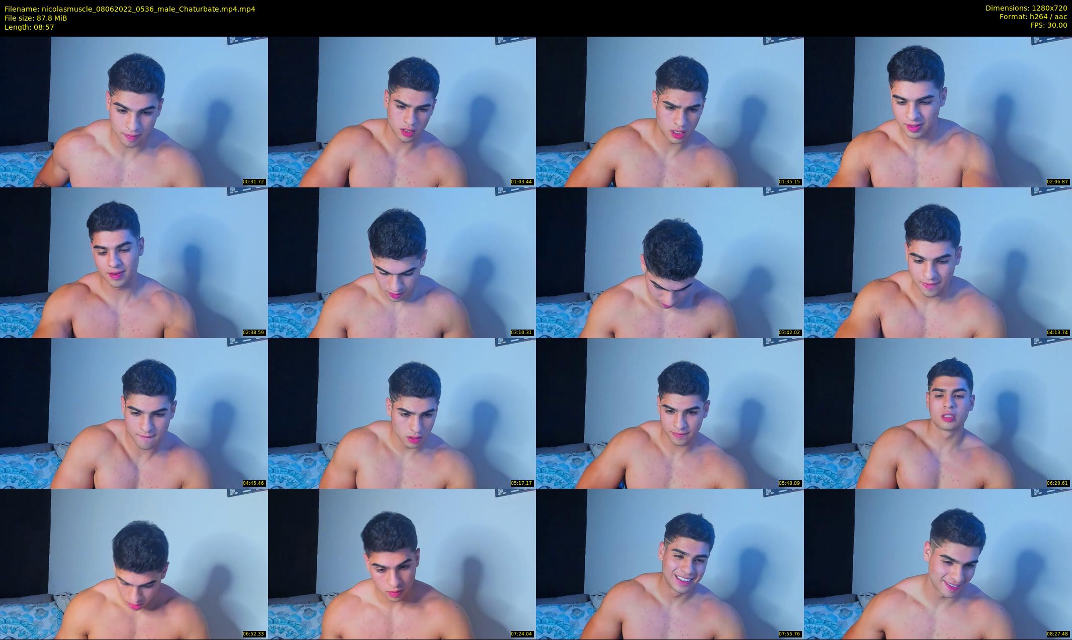 nicolasmuscle — 9 minute Chaturbate male cam show recording, 720p, Jun 8, 2022