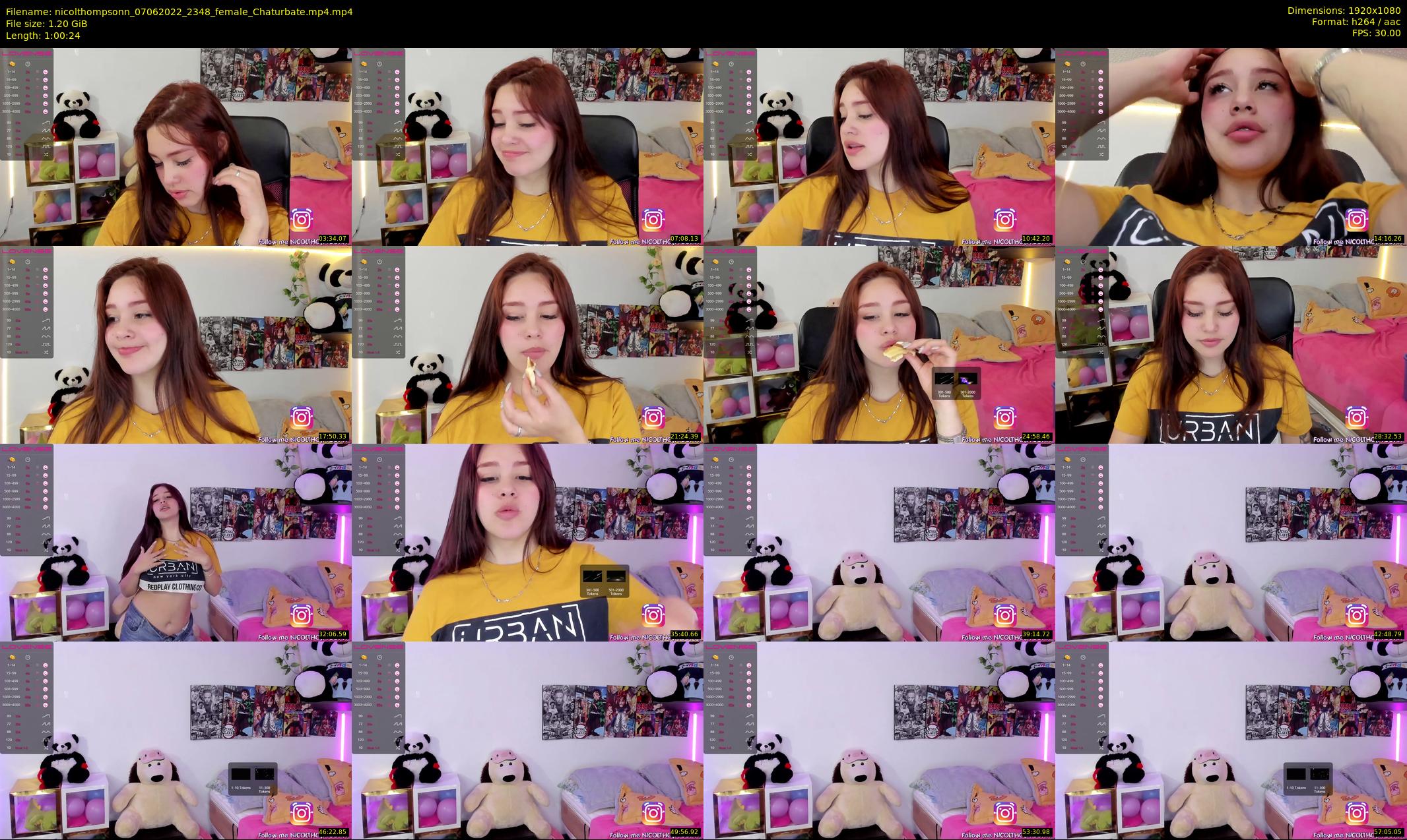 nicolthompsonn — 61 minute Chaturbate female cam show recording, 1080p, Jun 7, 2022