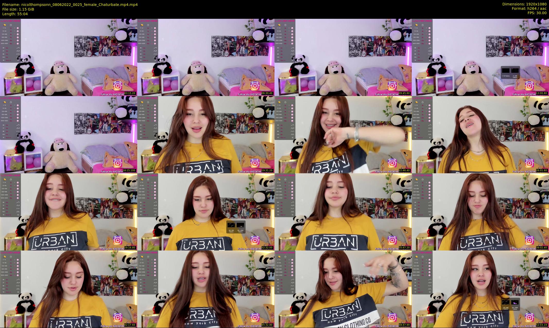 nicolthompsonn — 56 minute Chaturbate female cam show recording, 1080p, Jun 8, 2022