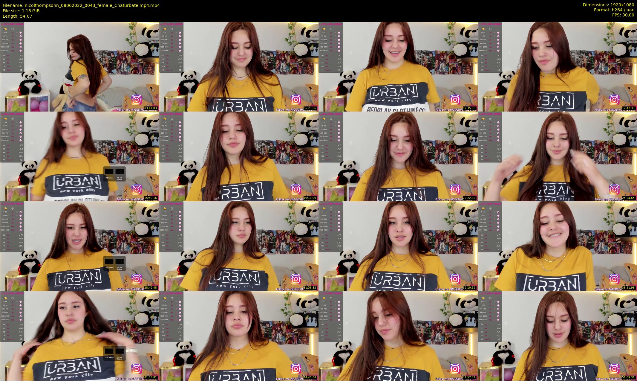 nicolthompsonn — 55 minute Chaturbate female cam show recording, 1080p, Jun 8, 2022