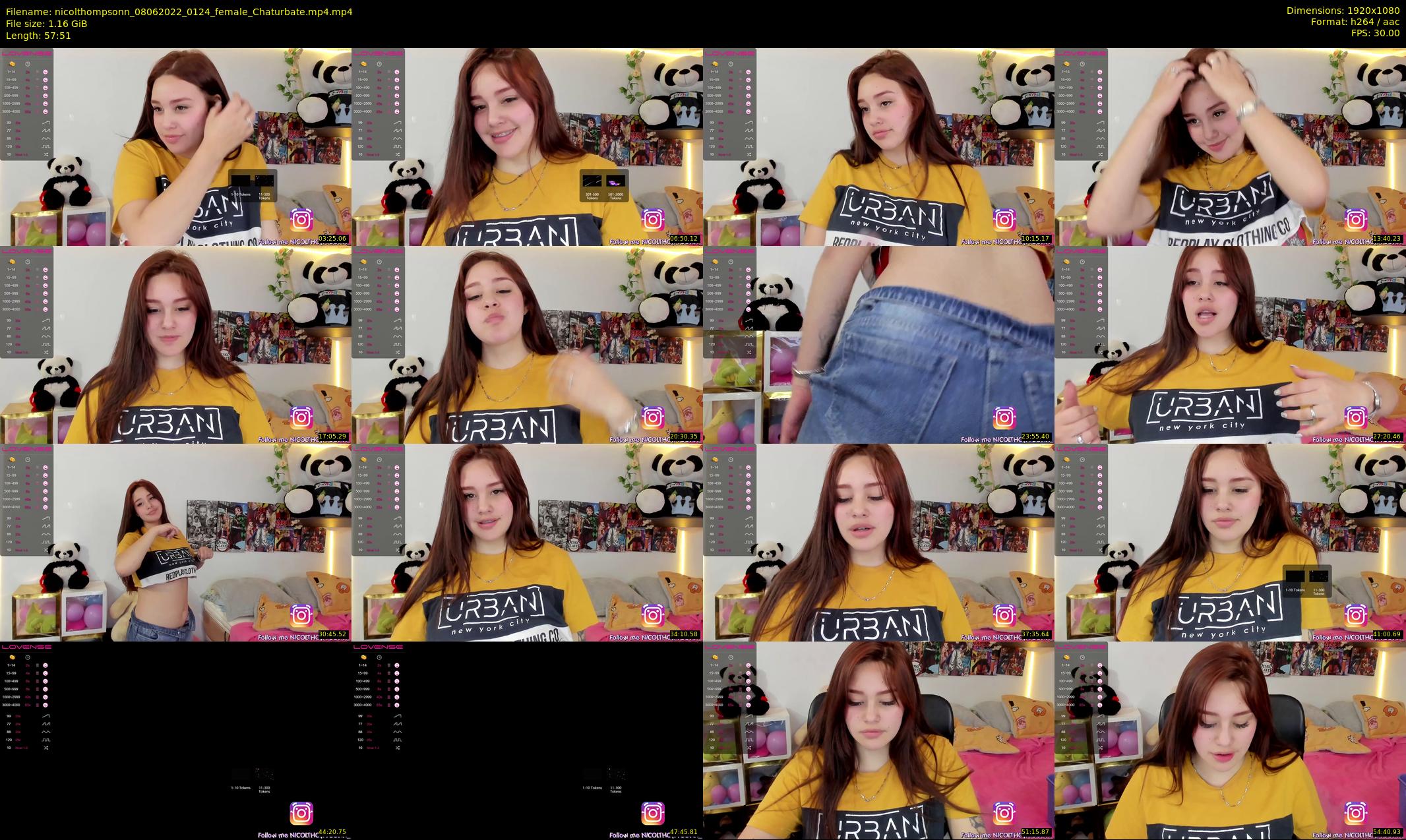 nicolthompsonn — 58 minute Chaturbate female cam show recording, 1080p, Jun 8, 2022