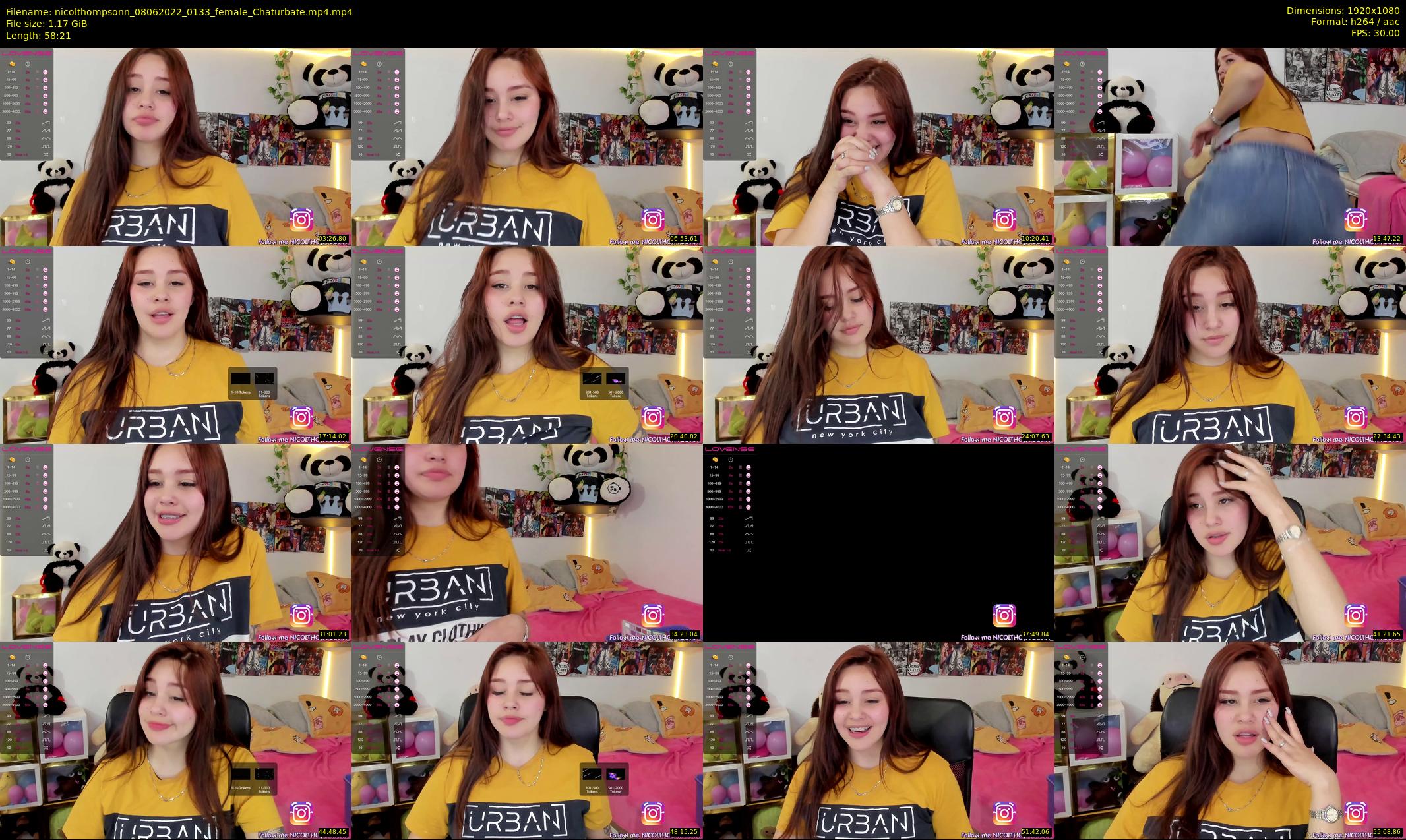 nicolthompsonn — 59 minute Chaturbate female cam show recording, 1080p, Jun 8, 2022