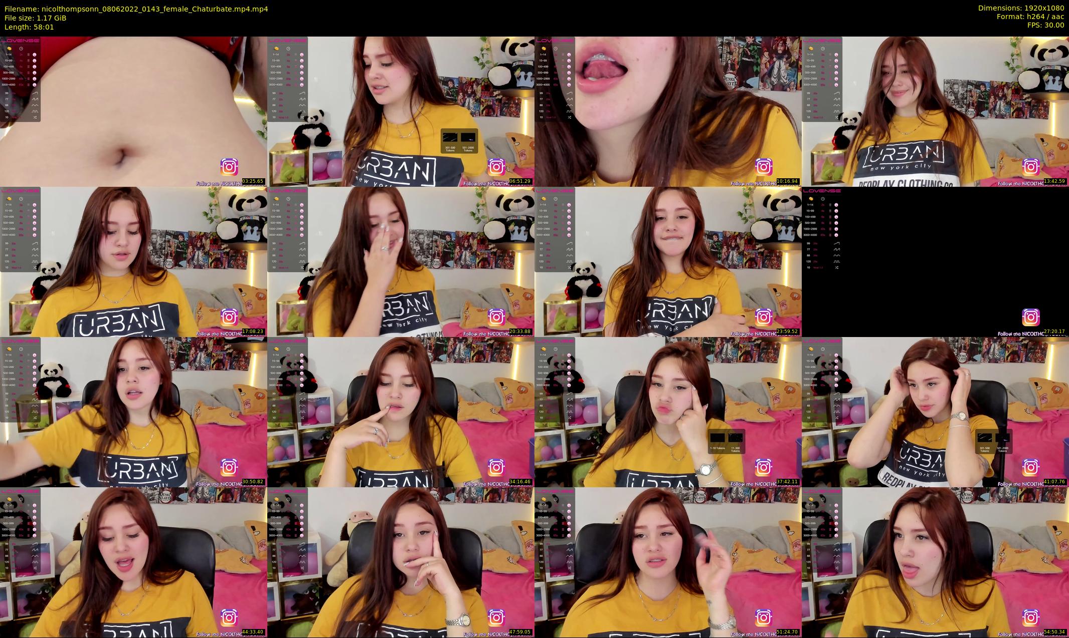 nicolthompsonn — 59 minute Chaturbate female cam show recording, 1080p, Jun 8, 2022